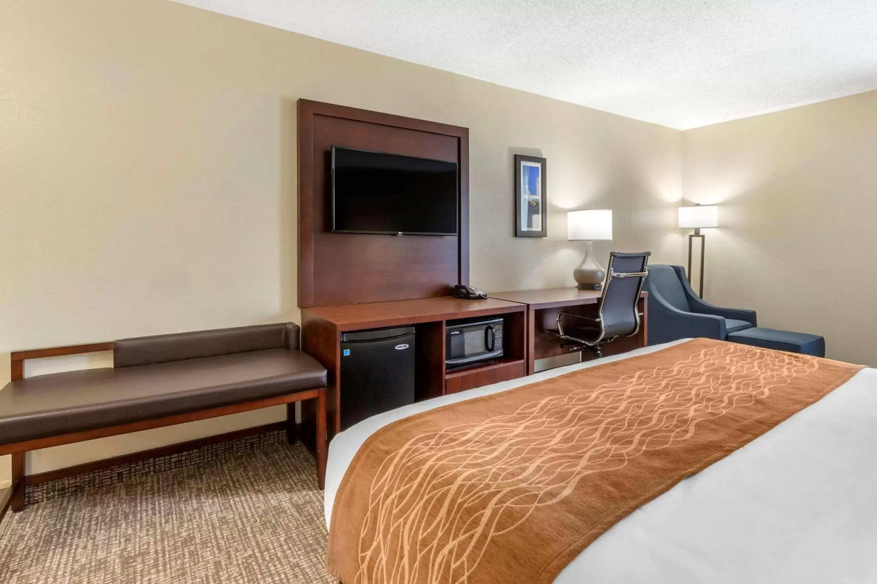 Bedroom, Bed in Comfort Inn Charlotte Airport Uptown