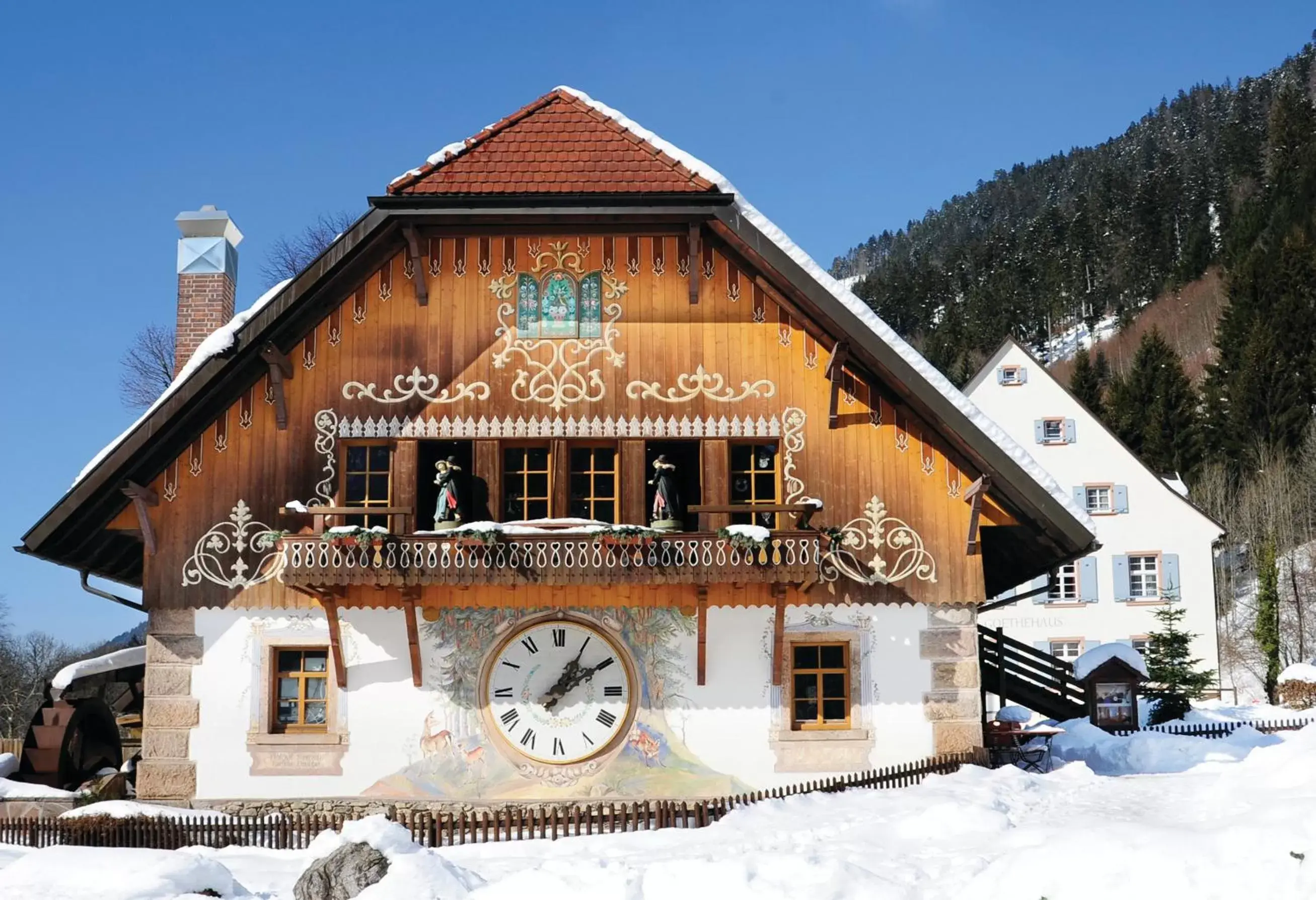 Property building, Winter in Hotel Hofgut Sternen