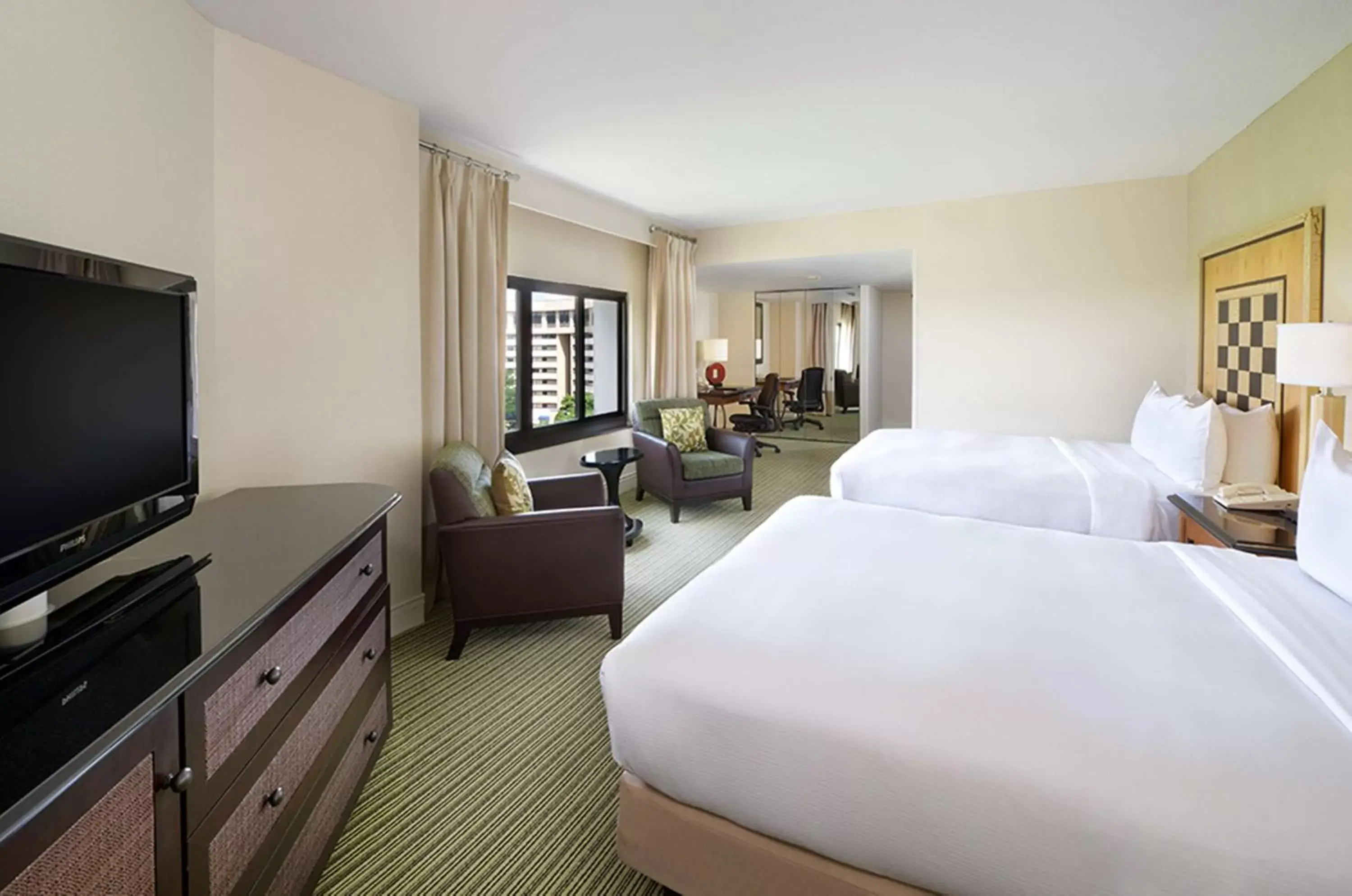 Bedroom, TV/Entertainment Center in Hilton Orlando Lake Buena Vista - Disney Springs™ Area