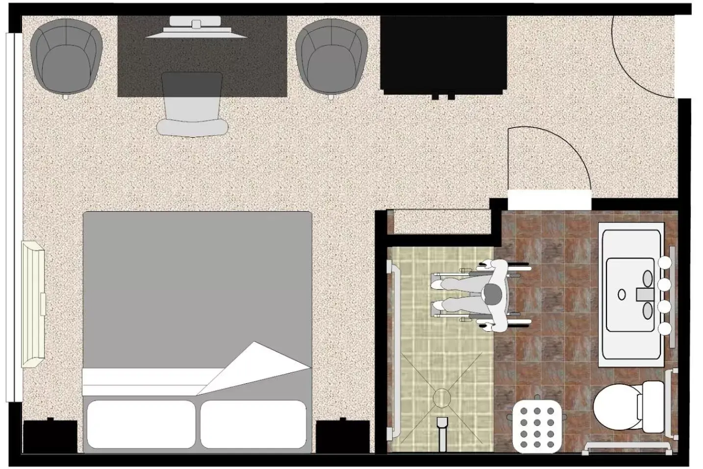 View (from property/room), Floor Plan in Lowell Inn