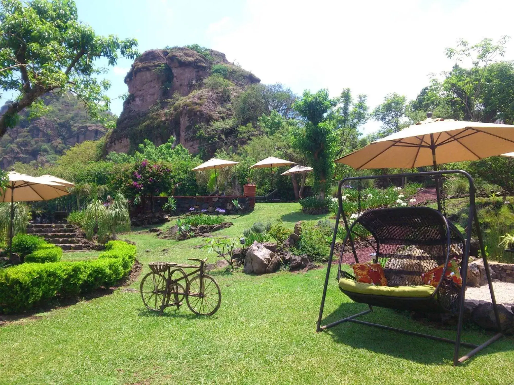 Garden in Hotel Valle Místico