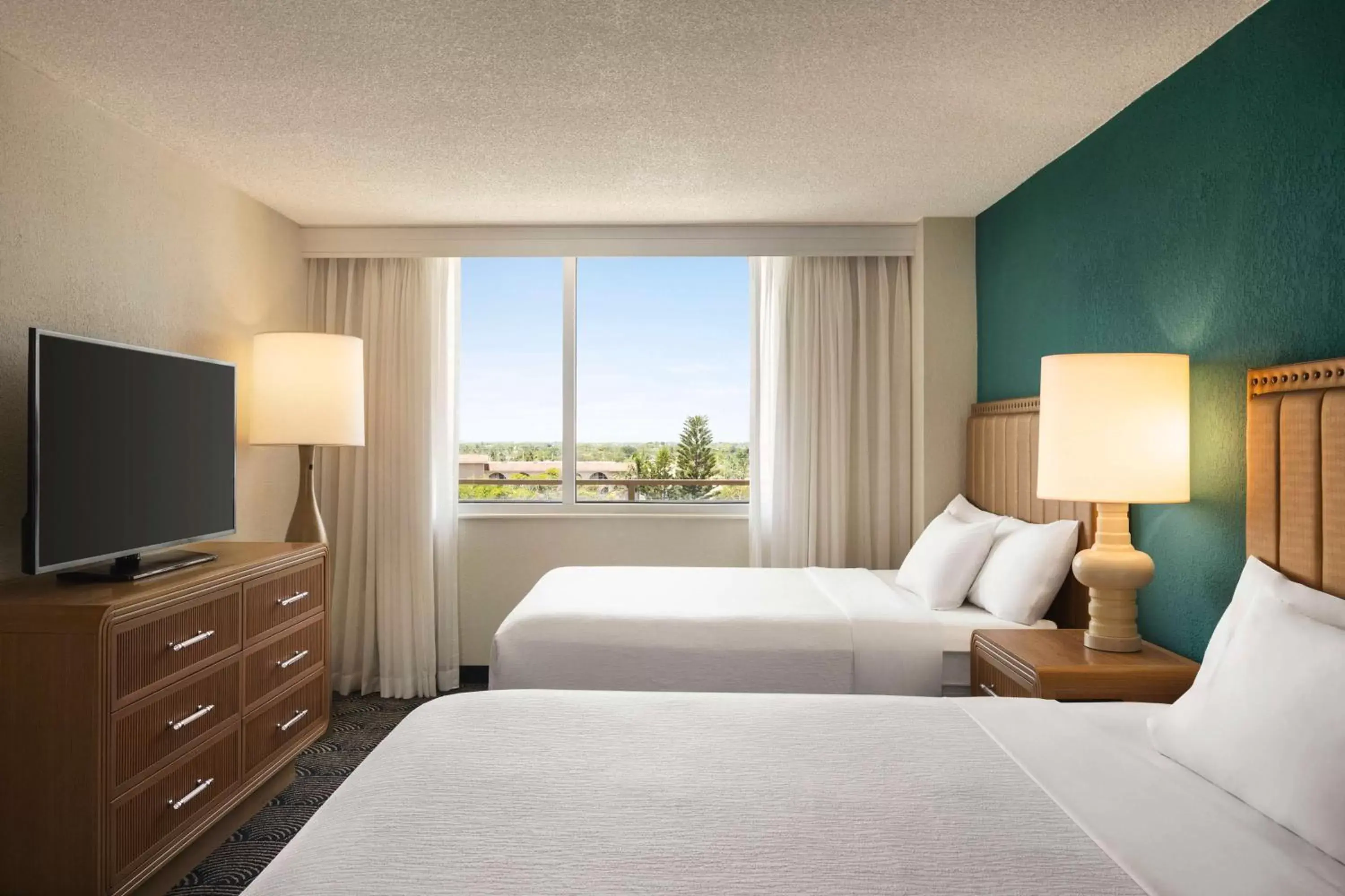 Suite, 2 Queen Beds, Sunset View, Juliet Balcony in Embassy Suites by Hilton Deerfield Beach Resort & Spa