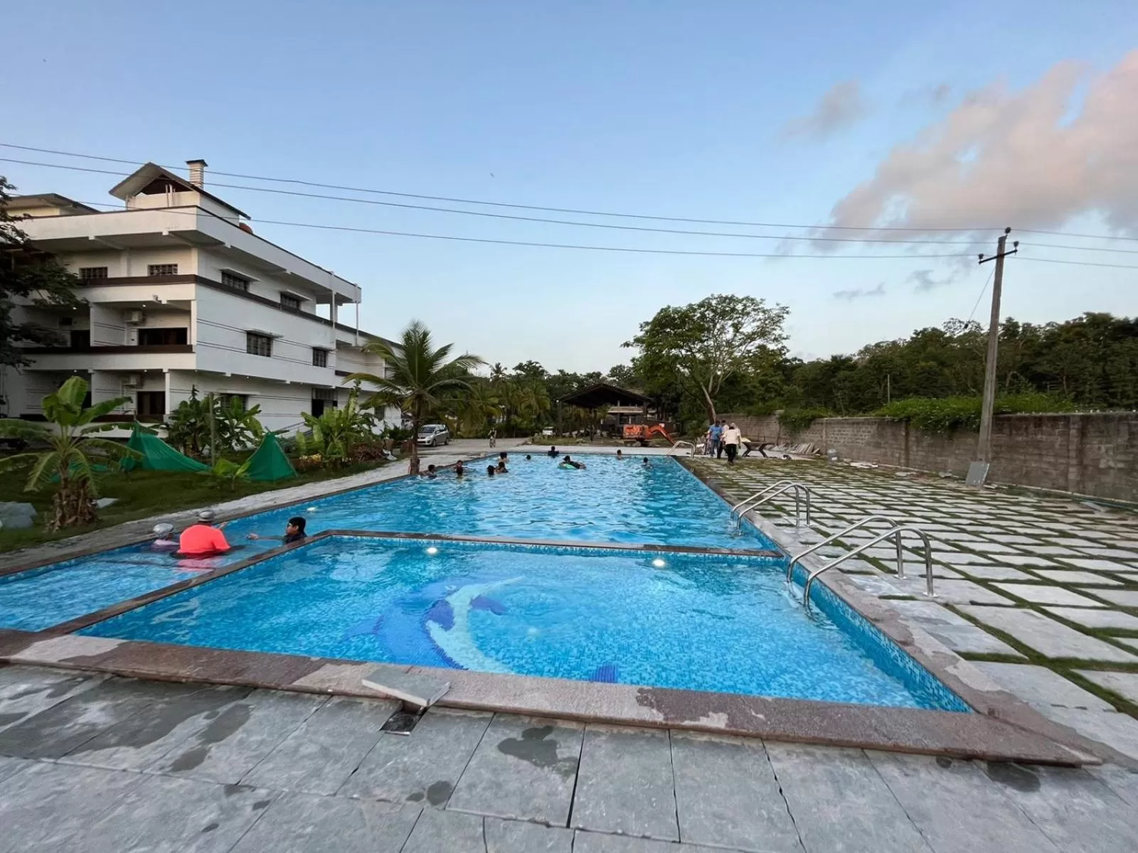Swimming pool in Shreeyog Resort Dandeli