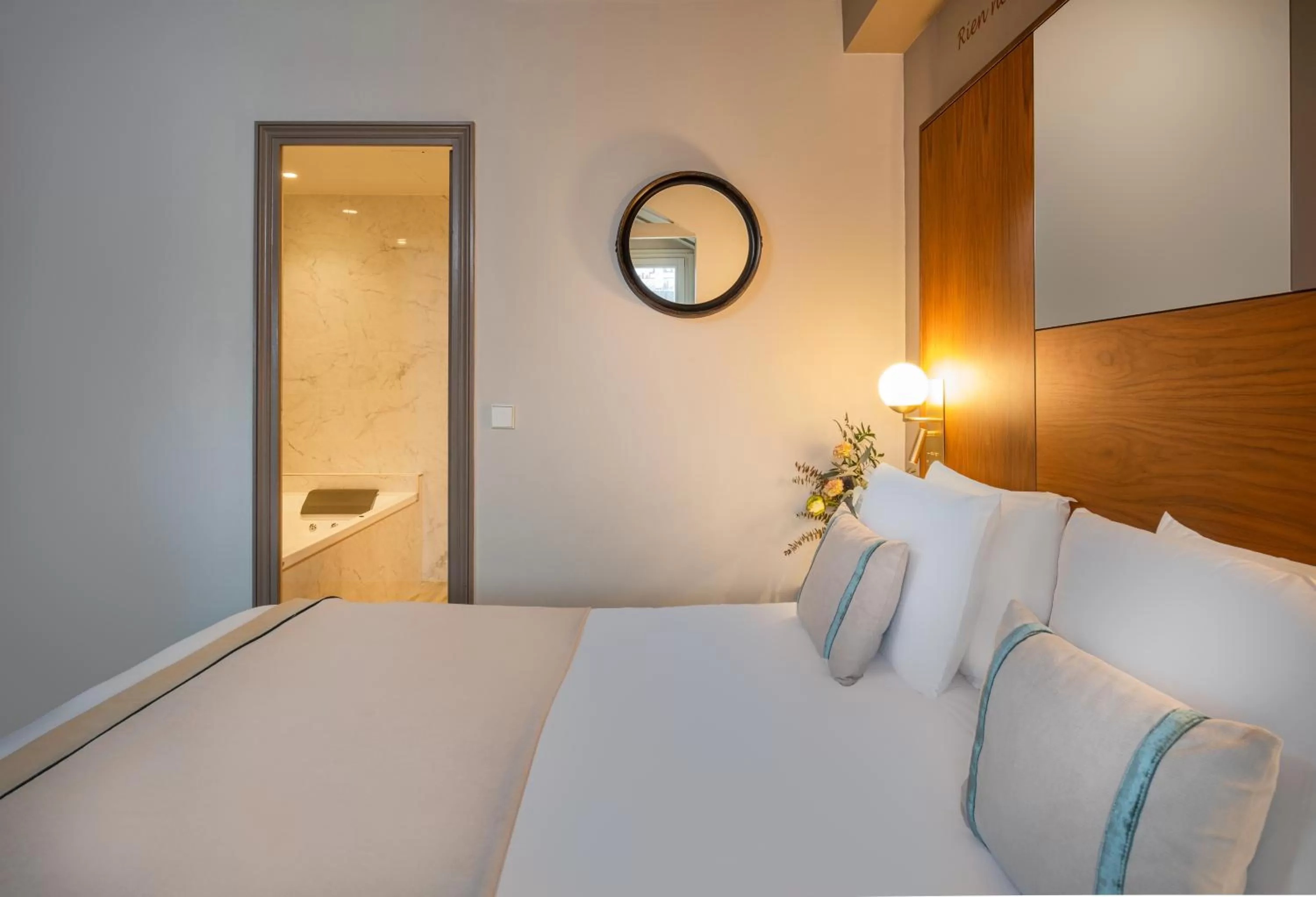 Photo of the whole room, Bed in Hôtel Le Tourville by Inwood Hotels