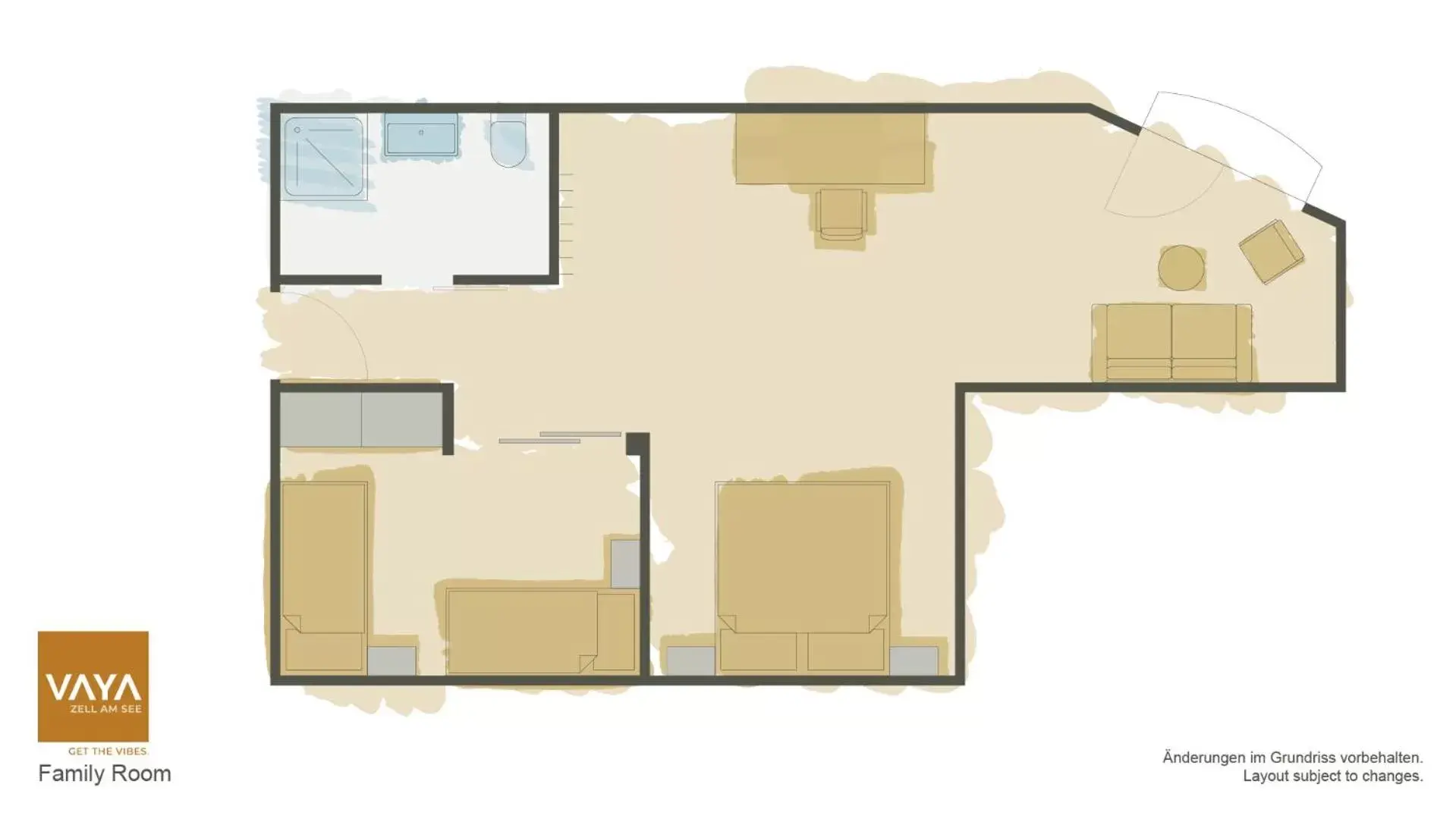 Floor Plan in VAYA Zell am See inklusive Zell am See-Kaprun Sommer Card