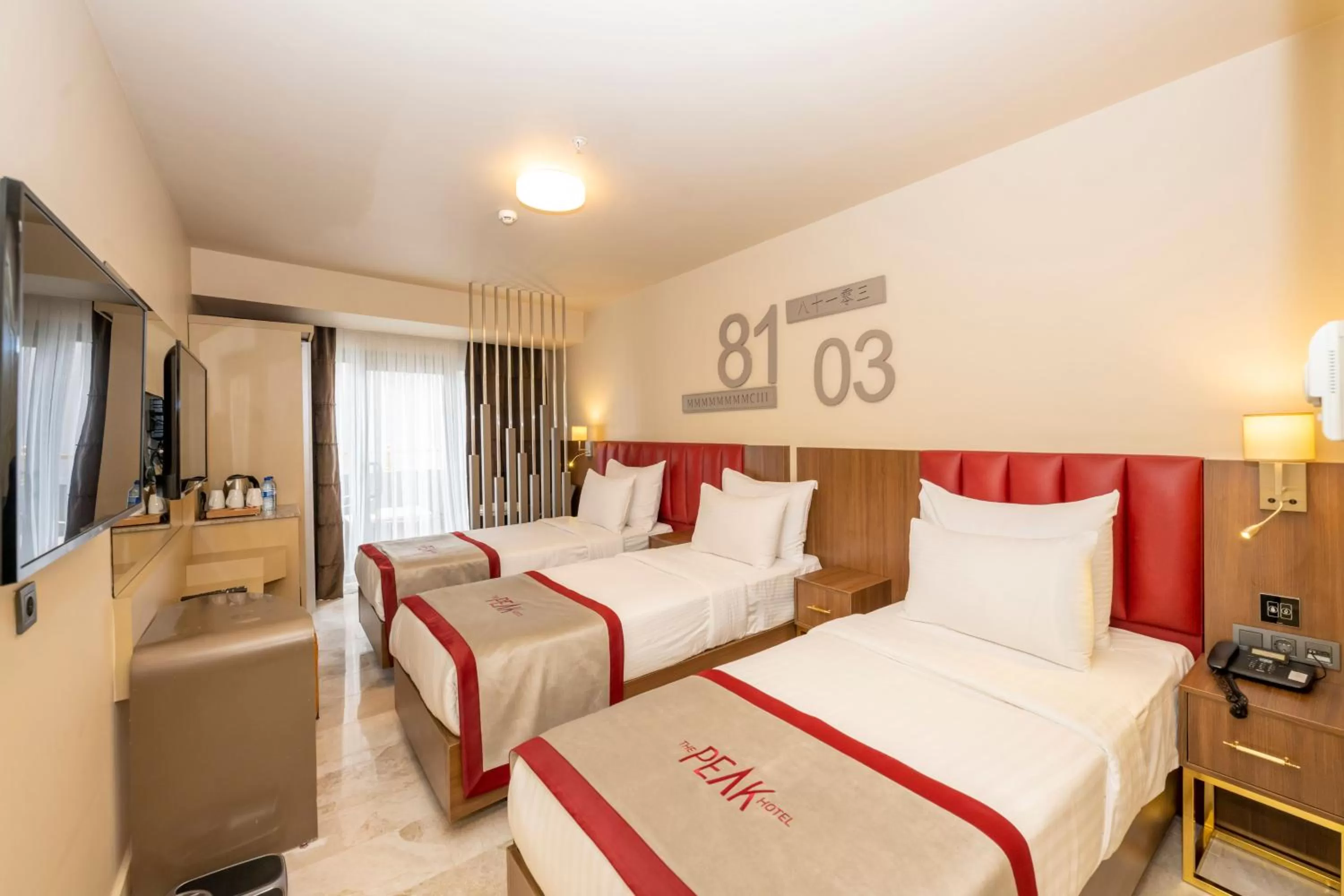 Communal lounge/ TV room, Bed in Ramada By Wyndham Istanbul Pera Taksim