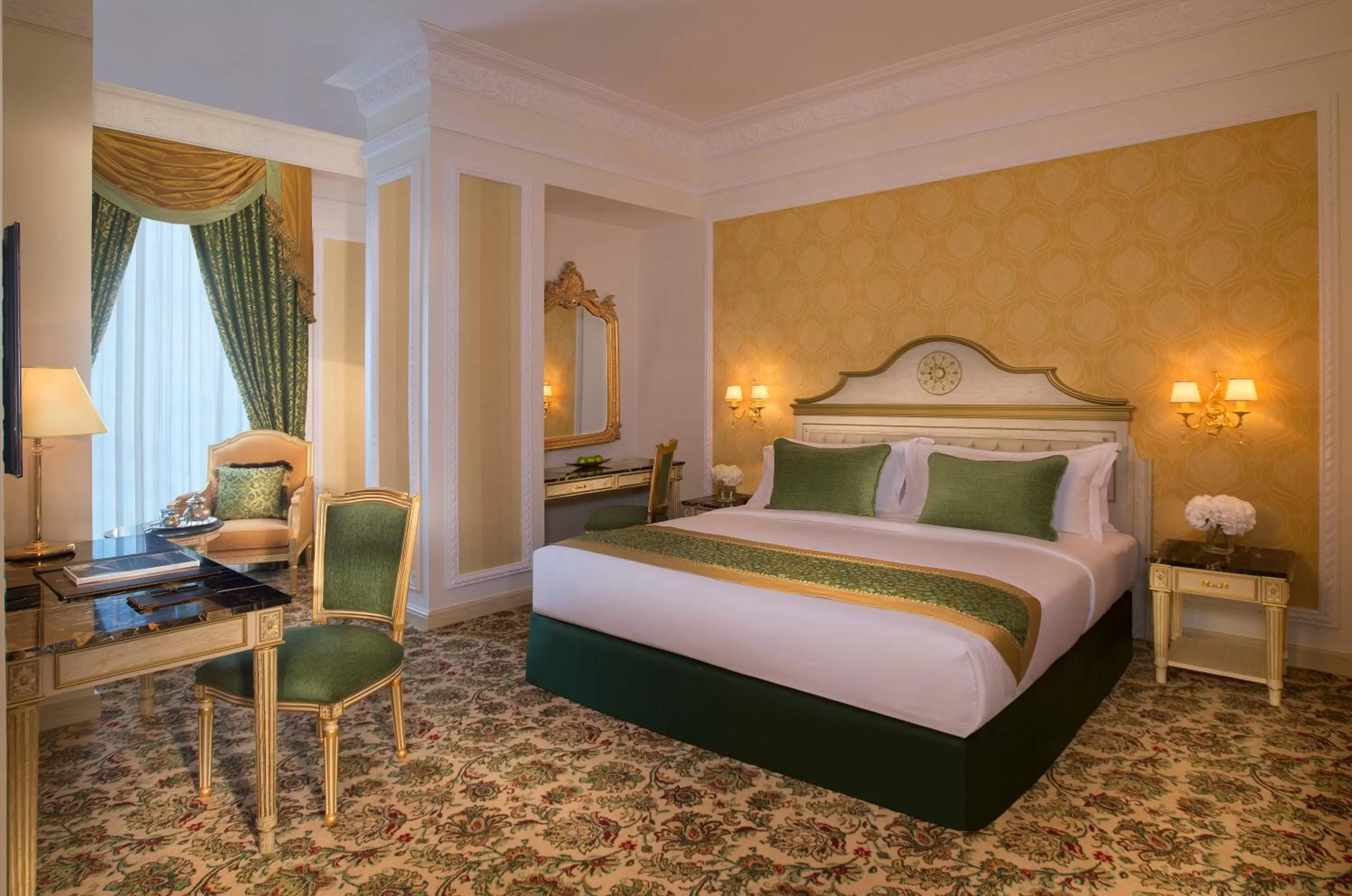 Bed in Royal Rose Abu Dhabi, a Curio Collection by Hilton Affiliated Hotel