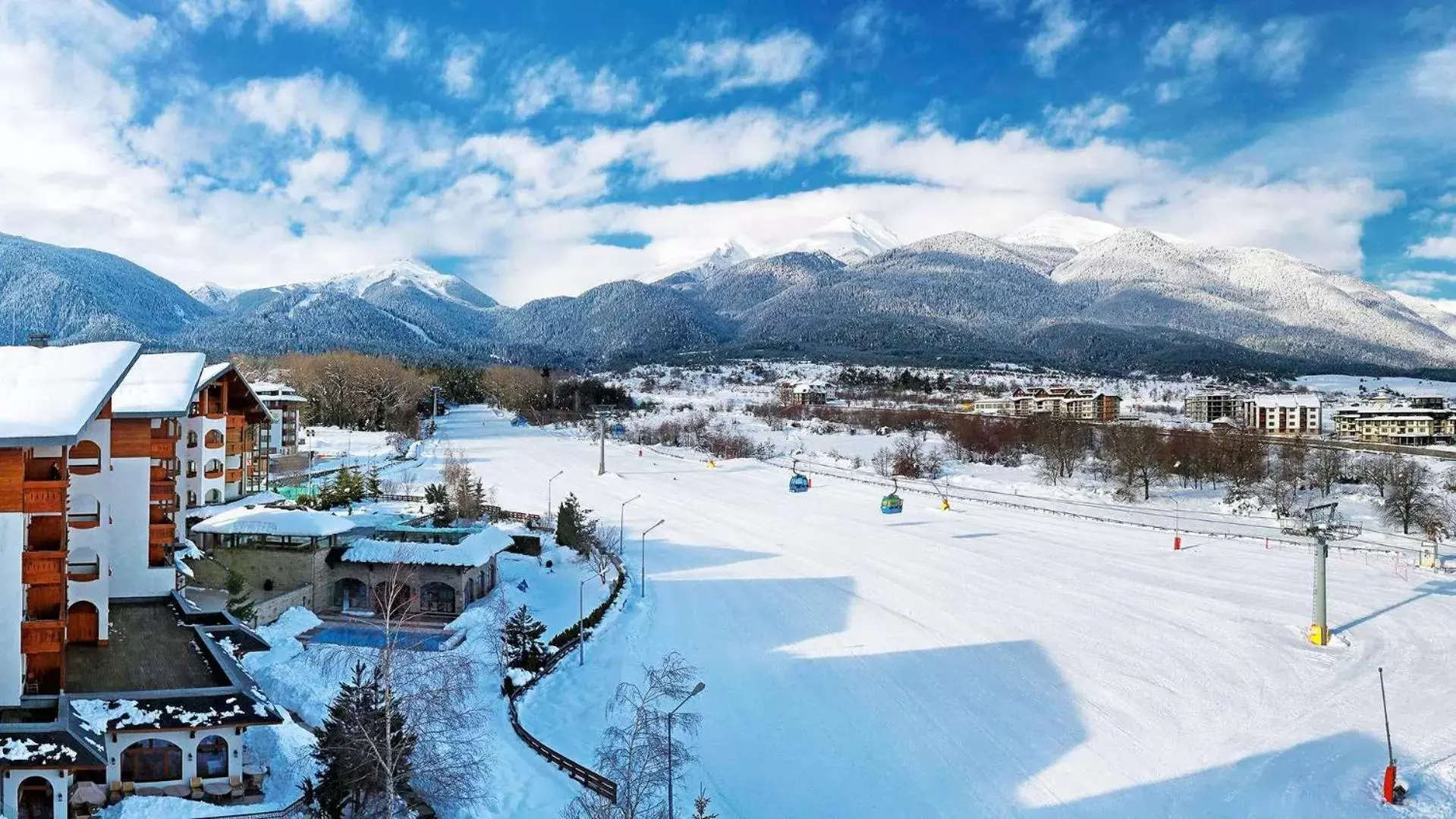 Property building, Winter in Kempinski Hotel Grand Arena Bansko