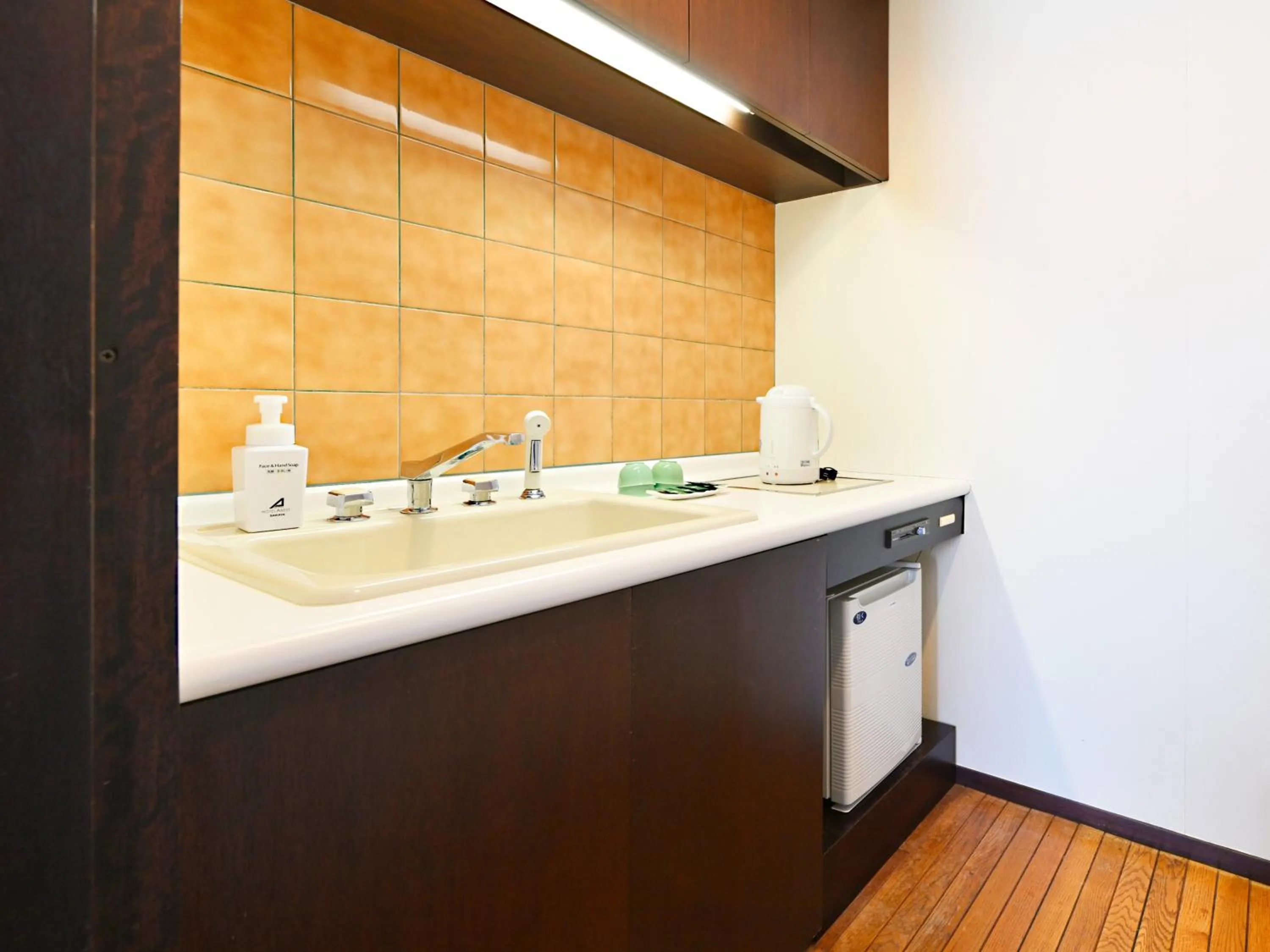 Kitchen or kitchenette in Hotel Abest Sapporo