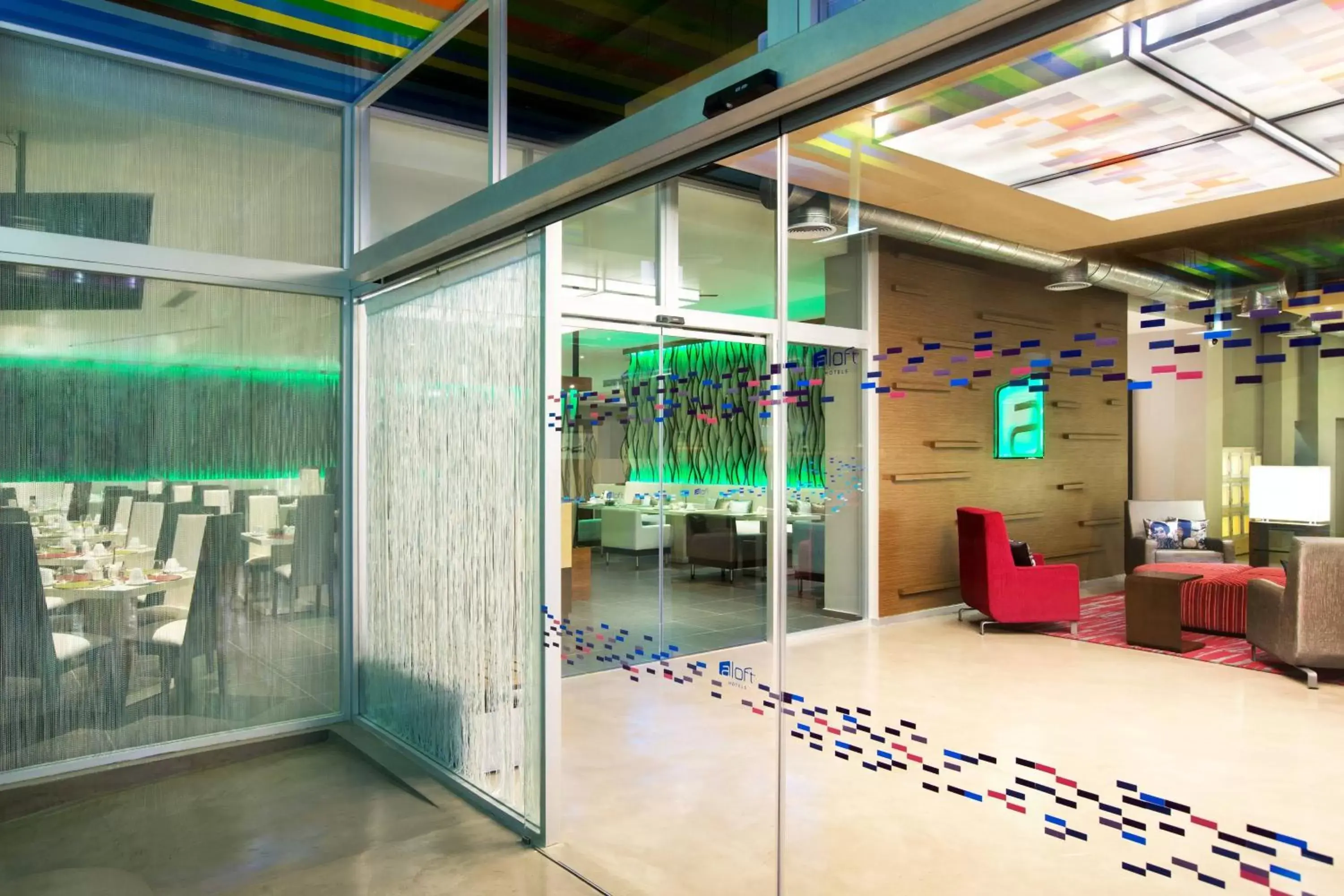 Lobby or reception in Aloft Cancun