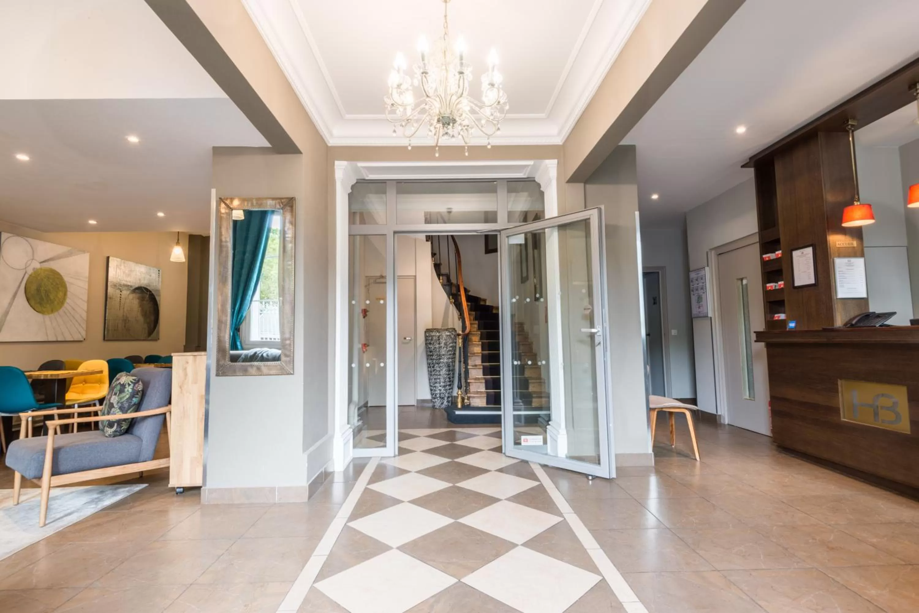 Lobby or reception in Hotel Beauvoir