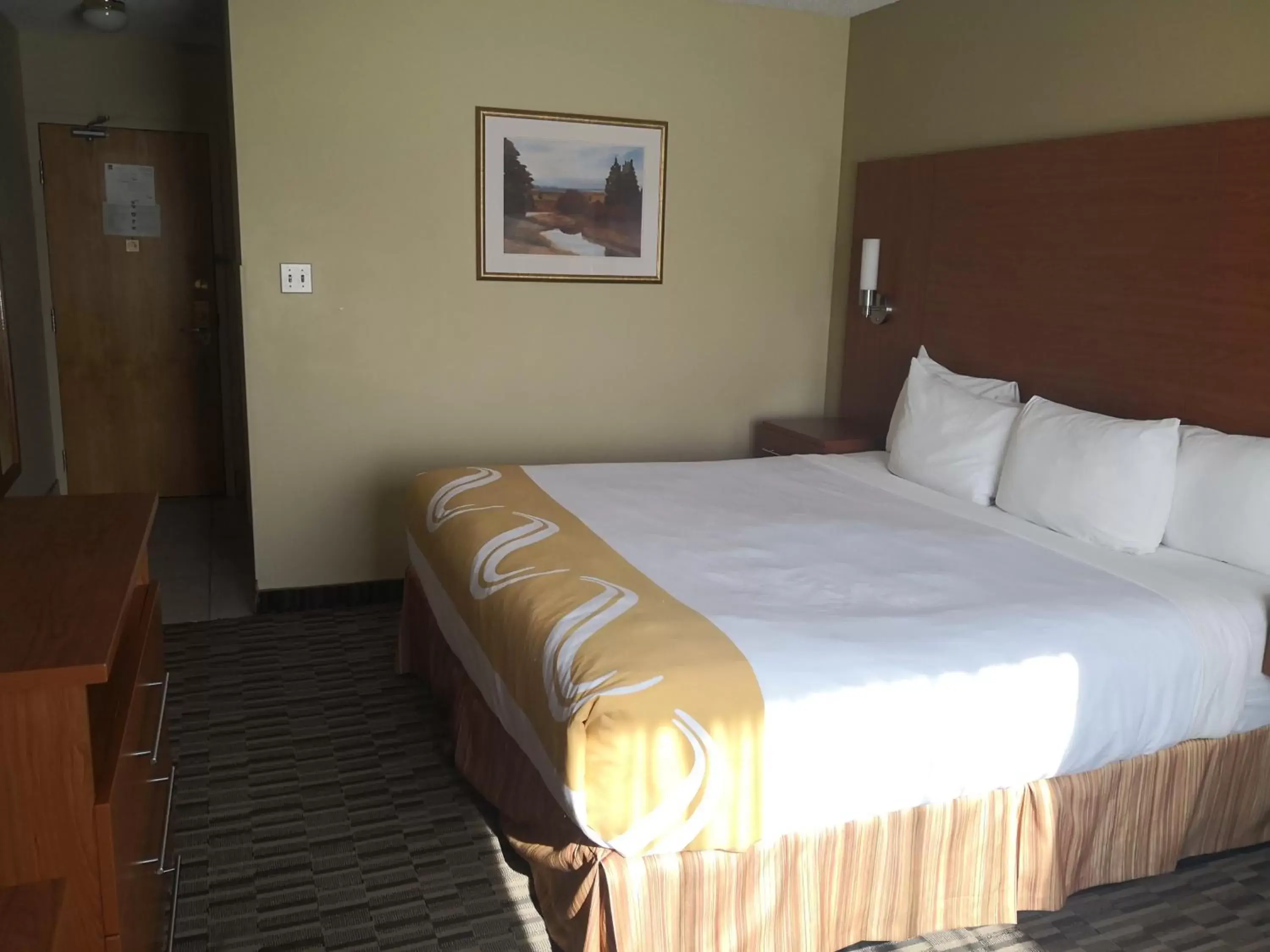 Bed in Quality Inn & Suites Hawkesbury