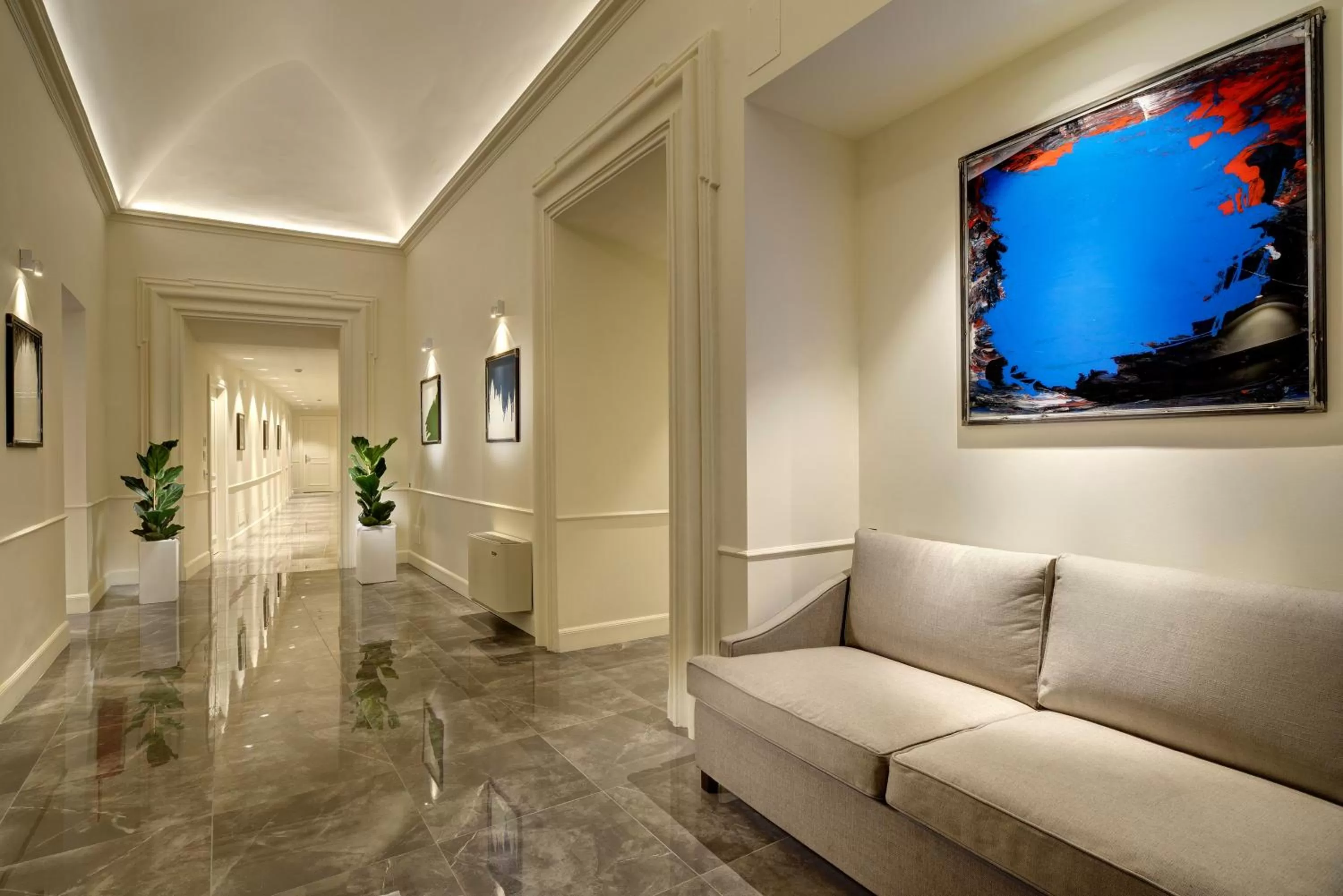 Seating area in Locanda della Posta Boutique Hotel