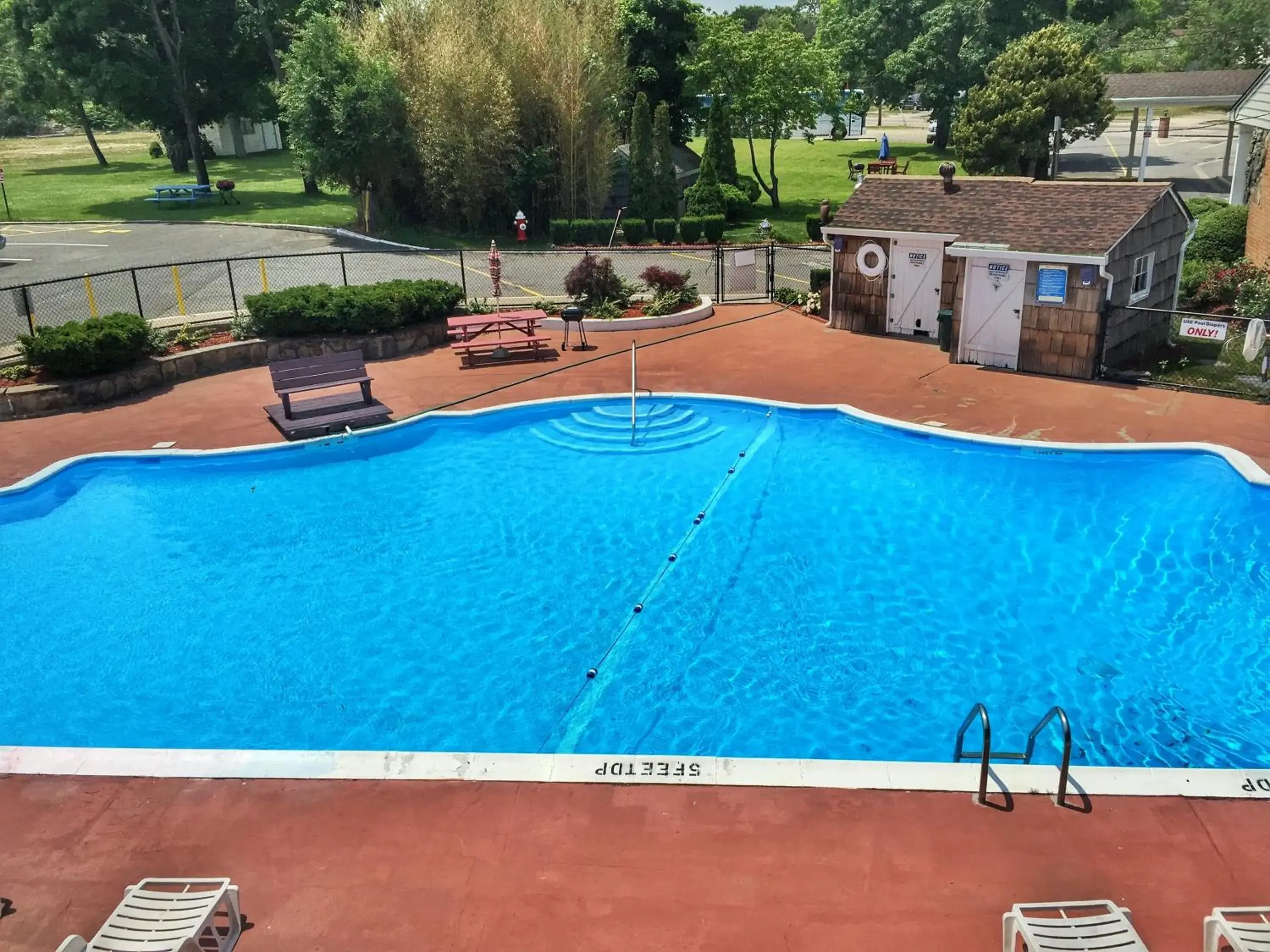 Patio in Budget Host East End Hotel in Riverhead Patio in Budget Host East End Hotel in Riverhead