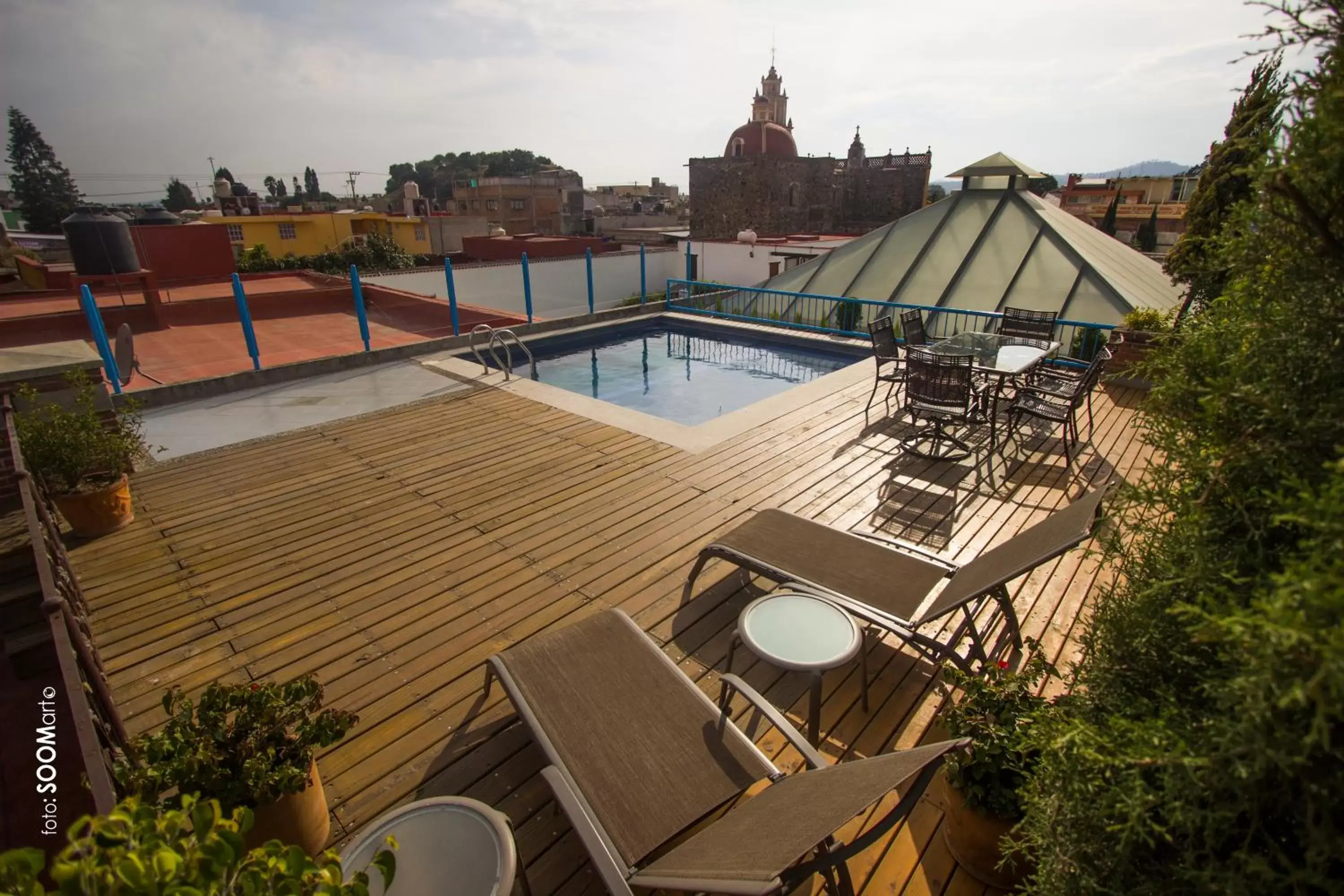 Balcony/Terrace, Swimming Pool in Estrella de Belem B&B and Spa