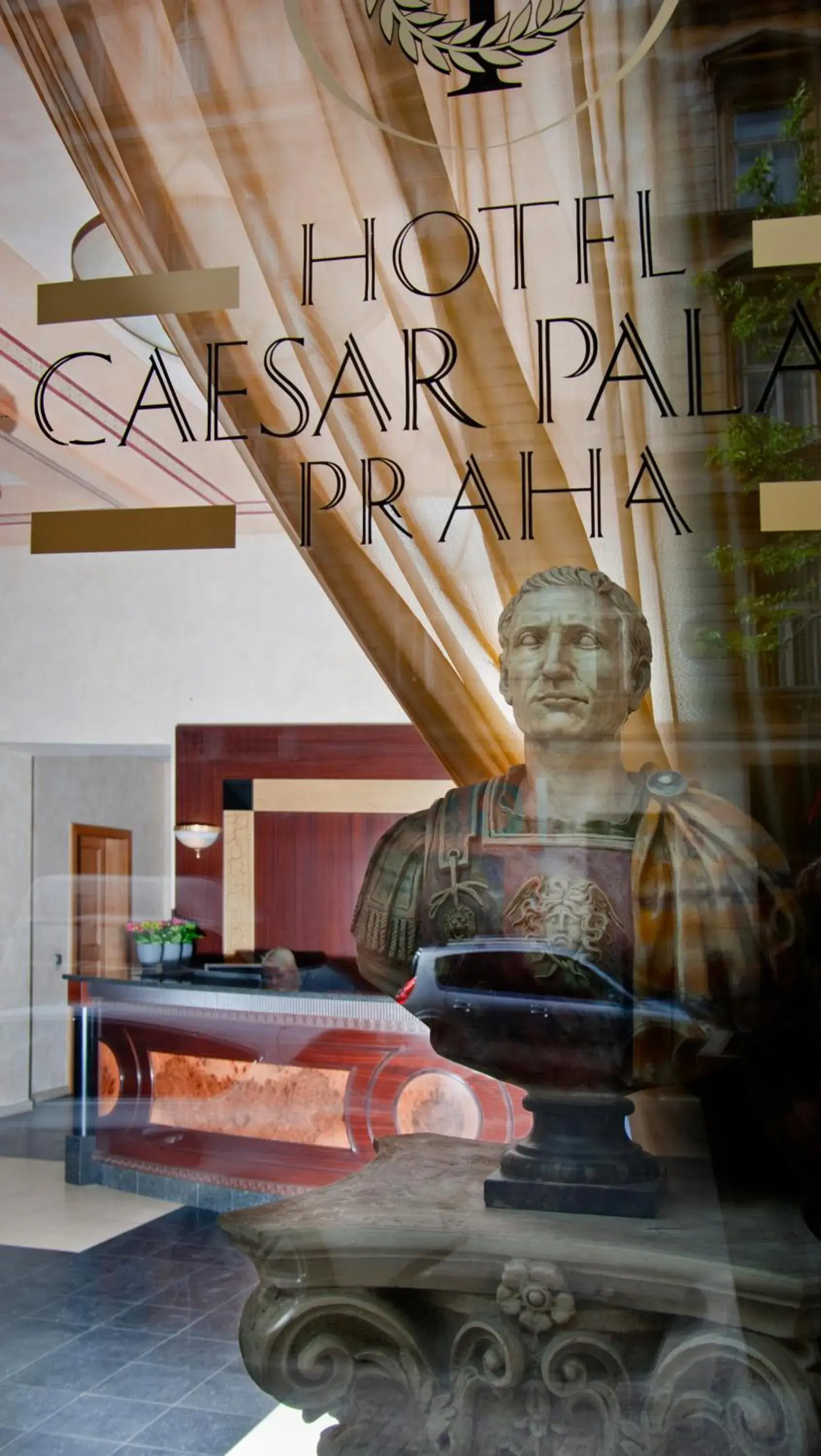 Logo/Certificate/Sign in Hotel Caesar Prague