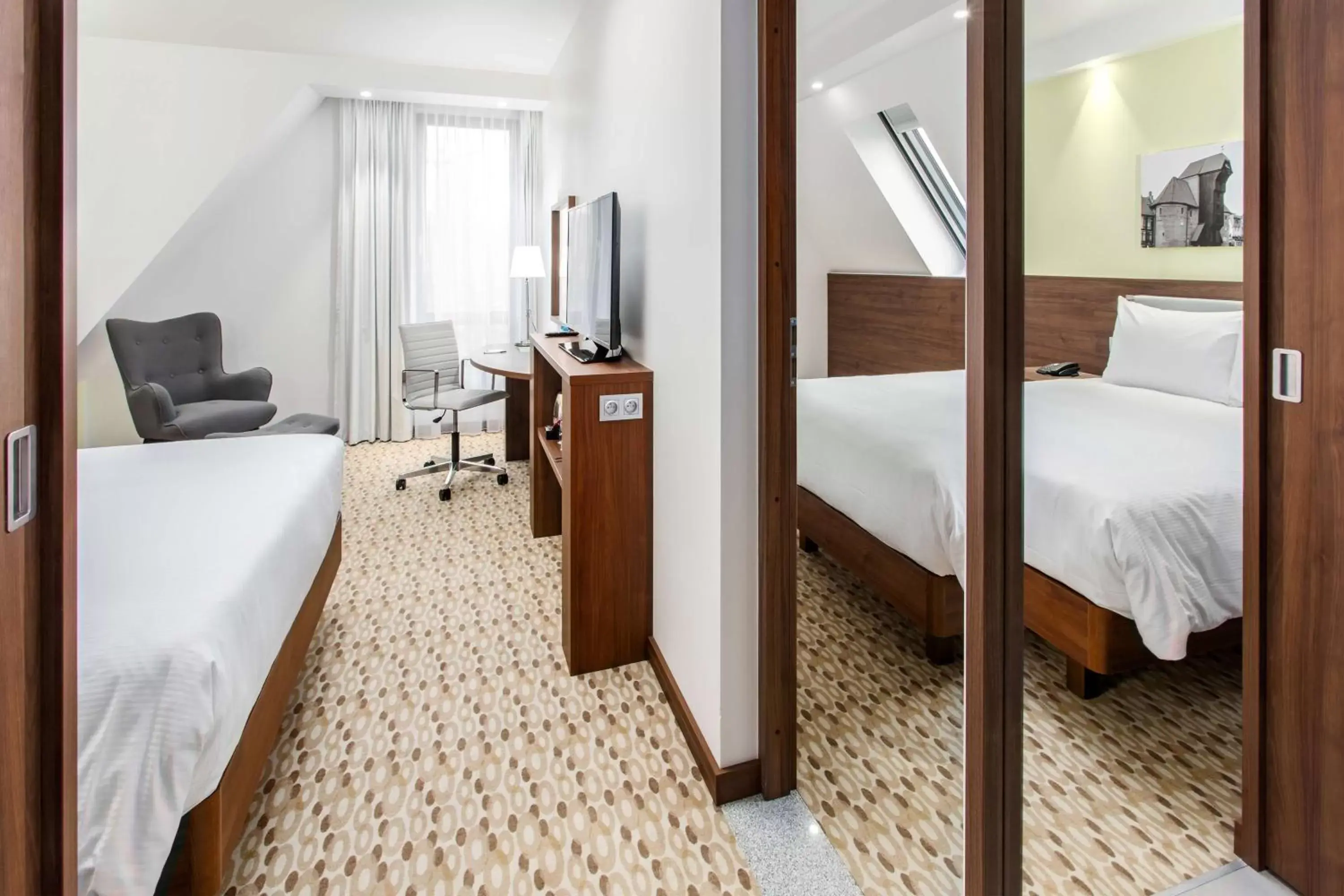 Bedroom, Bed in Hampton By Hilton Gdansk Oliwa