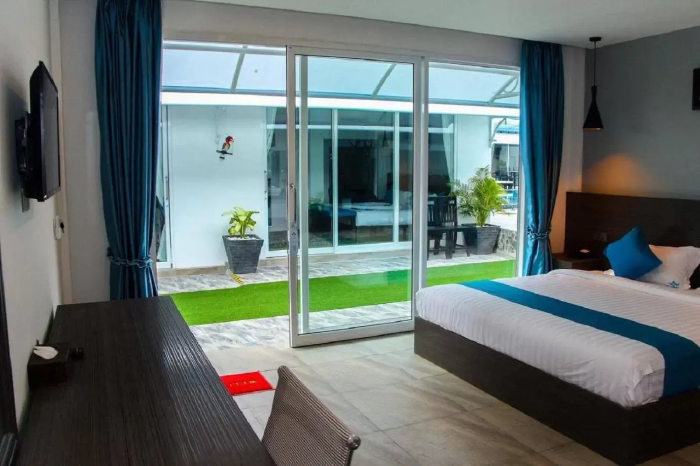 Garden view in Good Time Boutique Hotel Garden view in Good Time Boutique Hotel