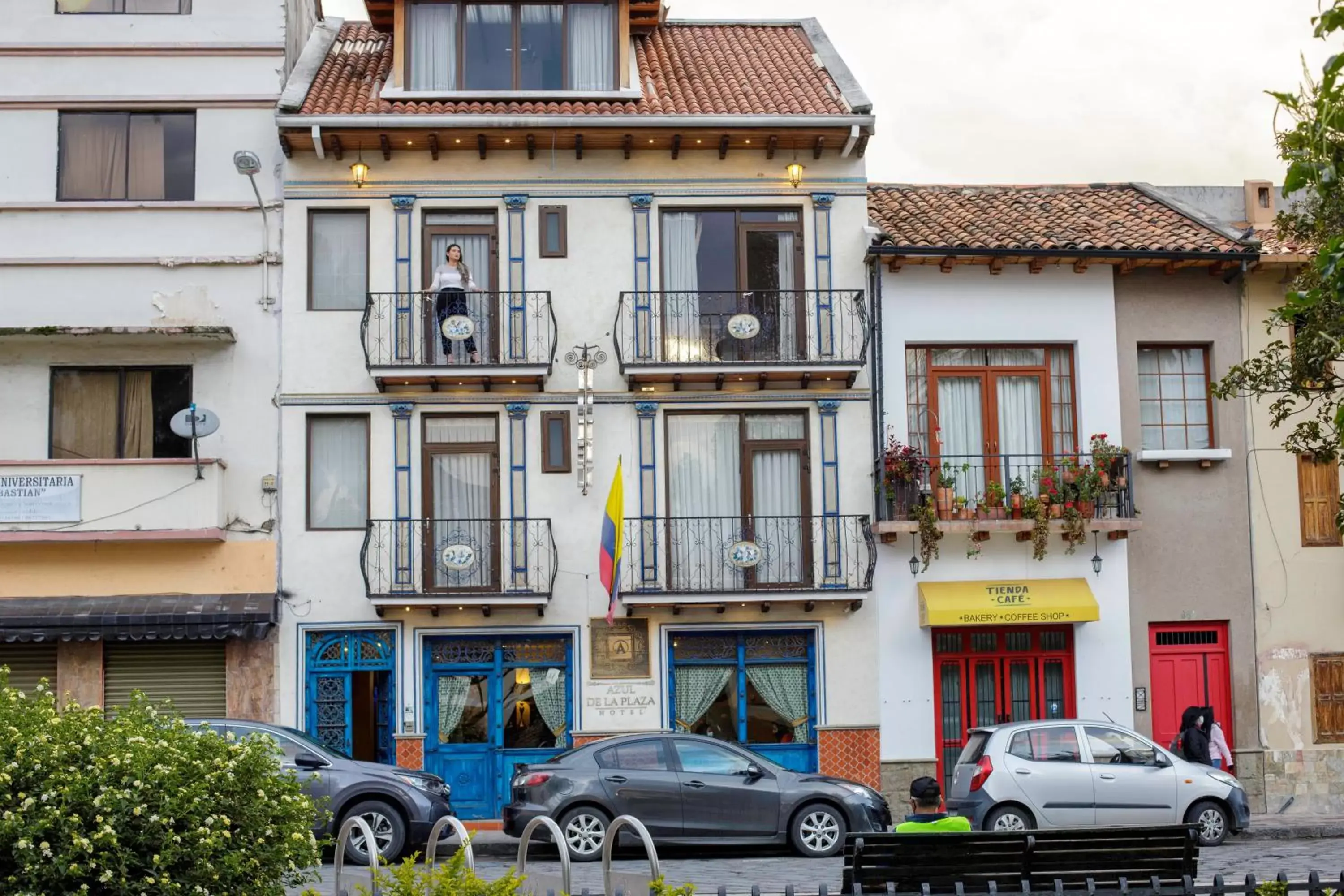 Property building in Hotel Azul de la Plaza by Chat Noir Property building in Hotel Azul de la Plaza by Chat Noir