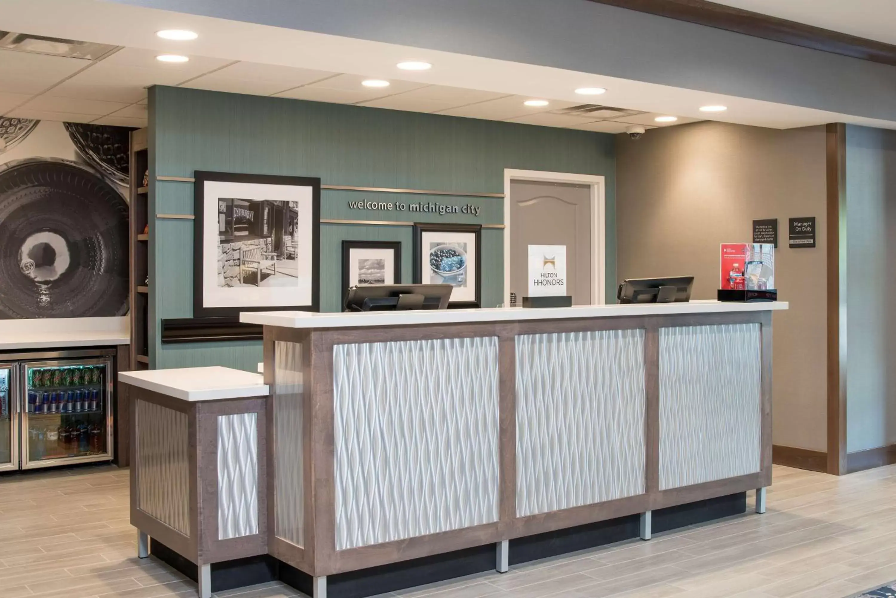 Lobby or reception in Hampton Inn and Suites Michigan City Lobby or reception in Hampton Inn and Suites Michigan City
