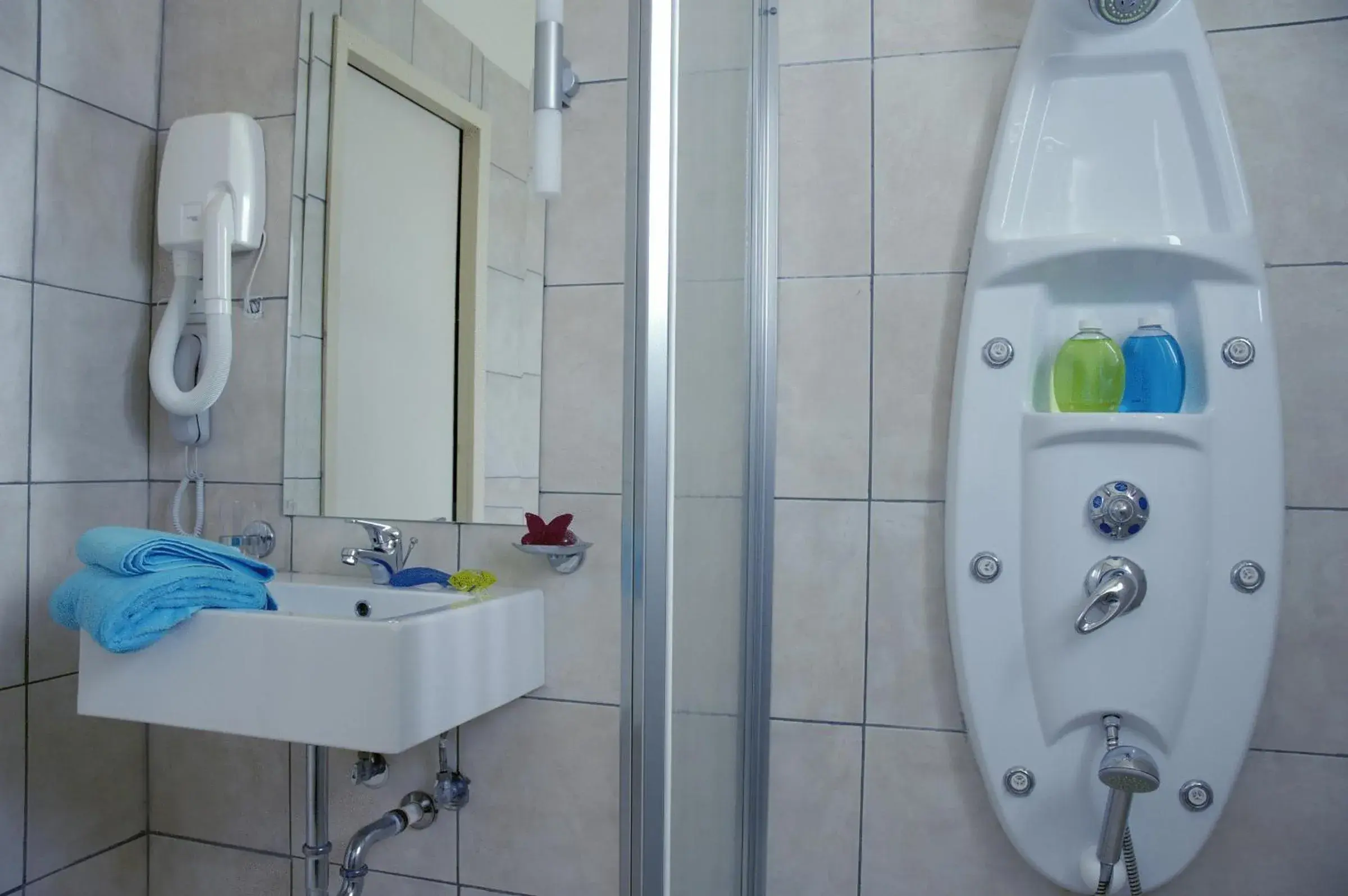 Shower, Bathroom in Myrto Hotel