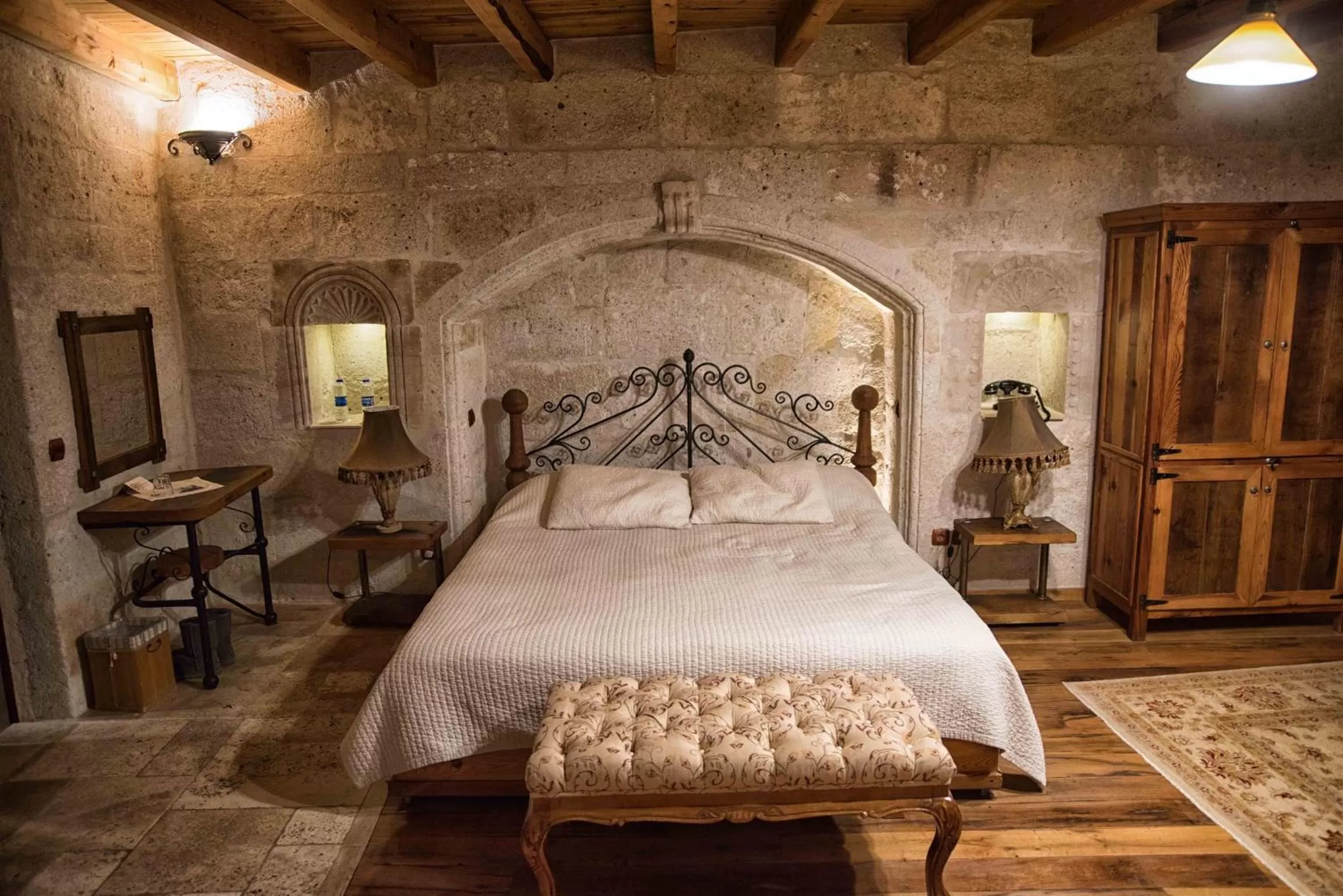 Bed in Kelebek Special Cave Hotel & Spa