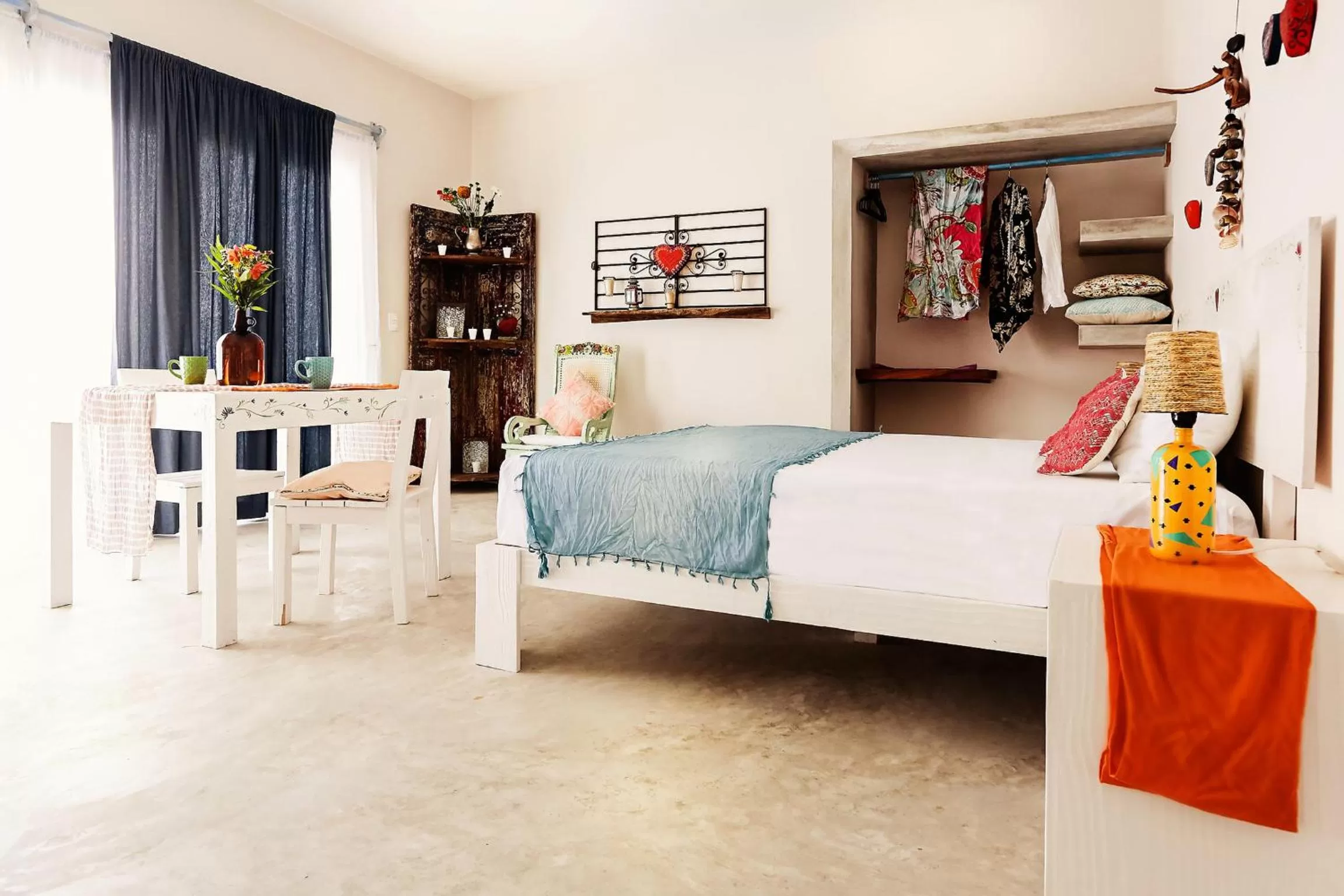 Dining area, Bed in XscapeTulum