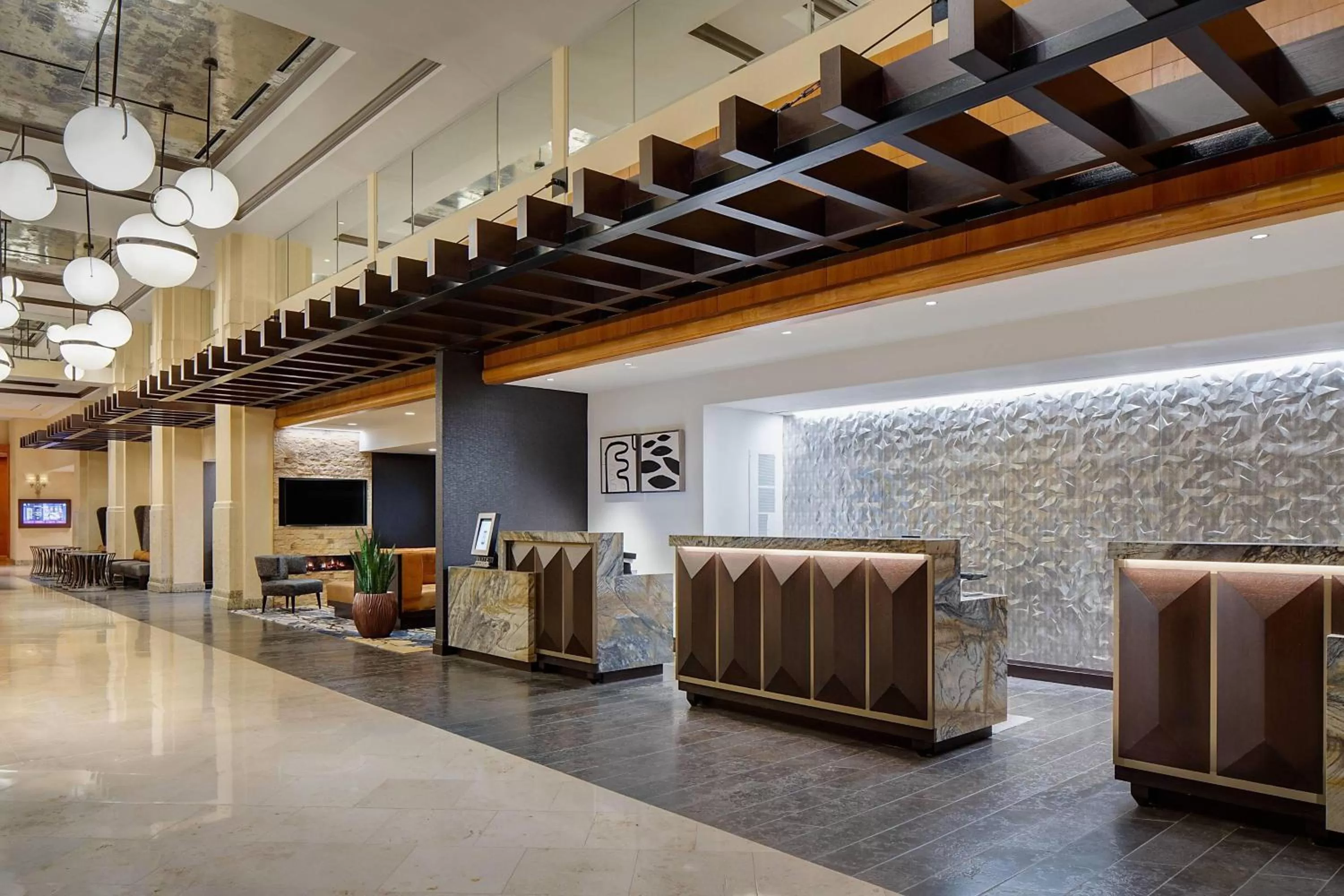 Lobby or reception in Dallas/Plano Marriott at Legacy Town Center