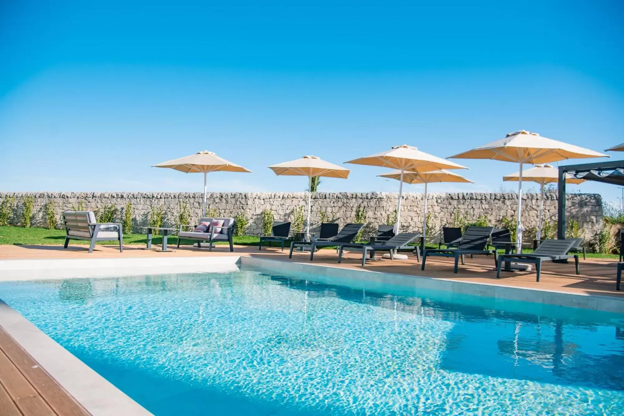 Pool view in Modica Boutique Hotel