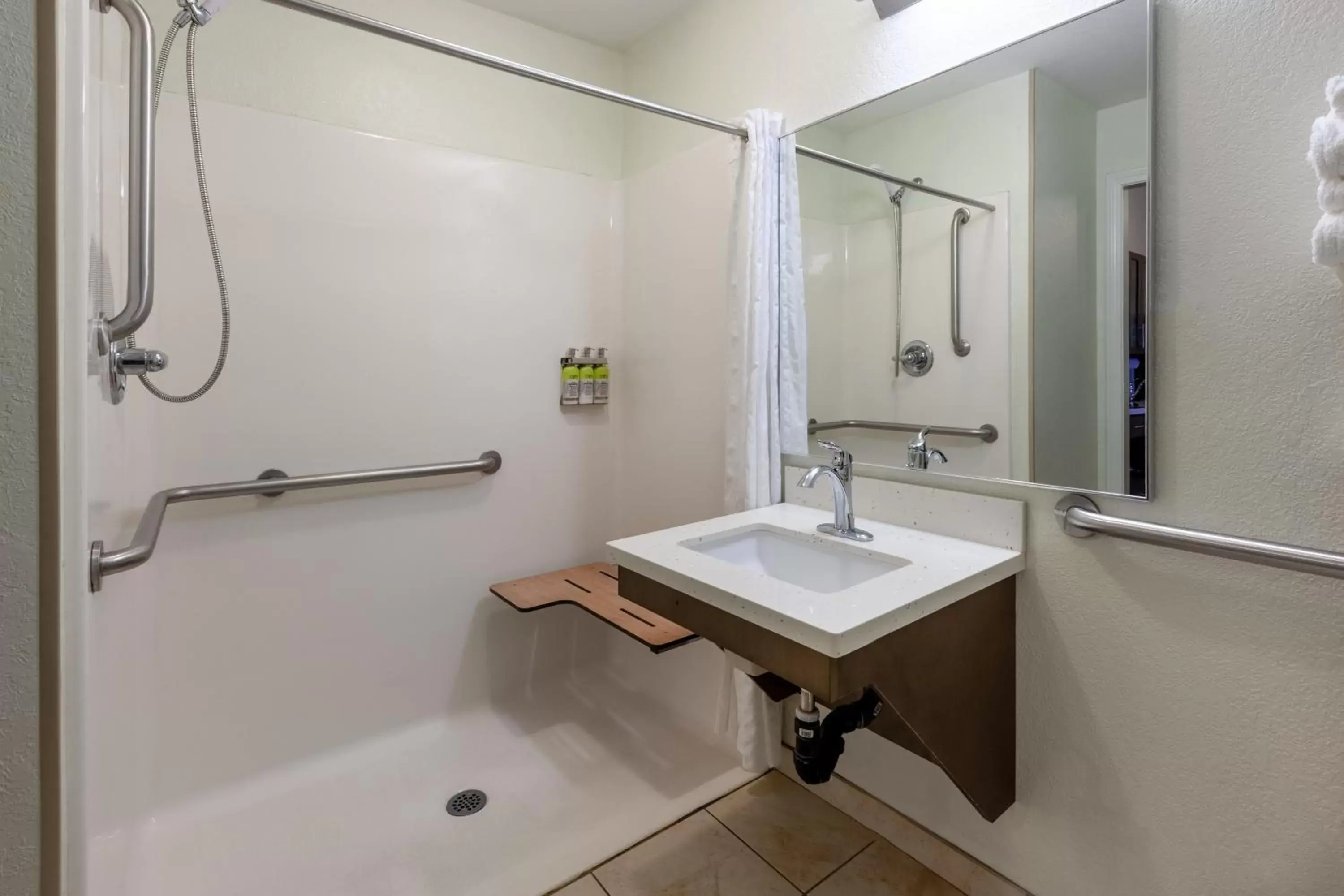 Photo of the whole room, Bathroom in Candlewood Suites-West Springfield, an IHG Hotel
