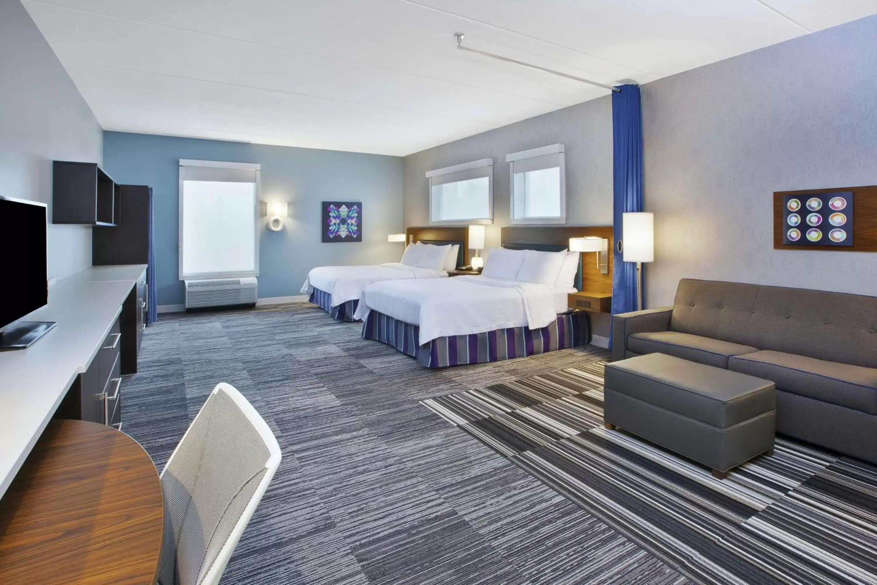 Bedroom, Bed in Home2 Suites By Hilton Pittsburgh Area Beaver Valley Bedroom, Bed in Home2 Suites By Hilton Pittsburgh Area Beaver Valley