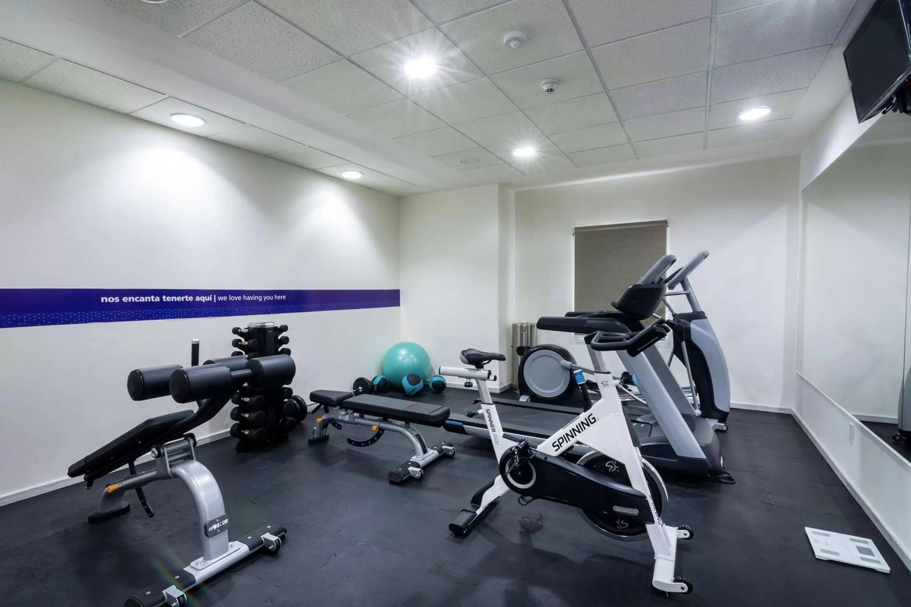 Fitness centre/facilities in Hampton by Hilton San Juan del Rio