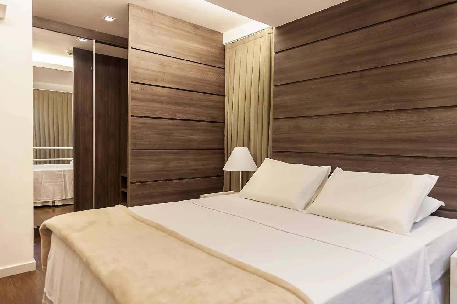 Bed in Atmosfera Hotel