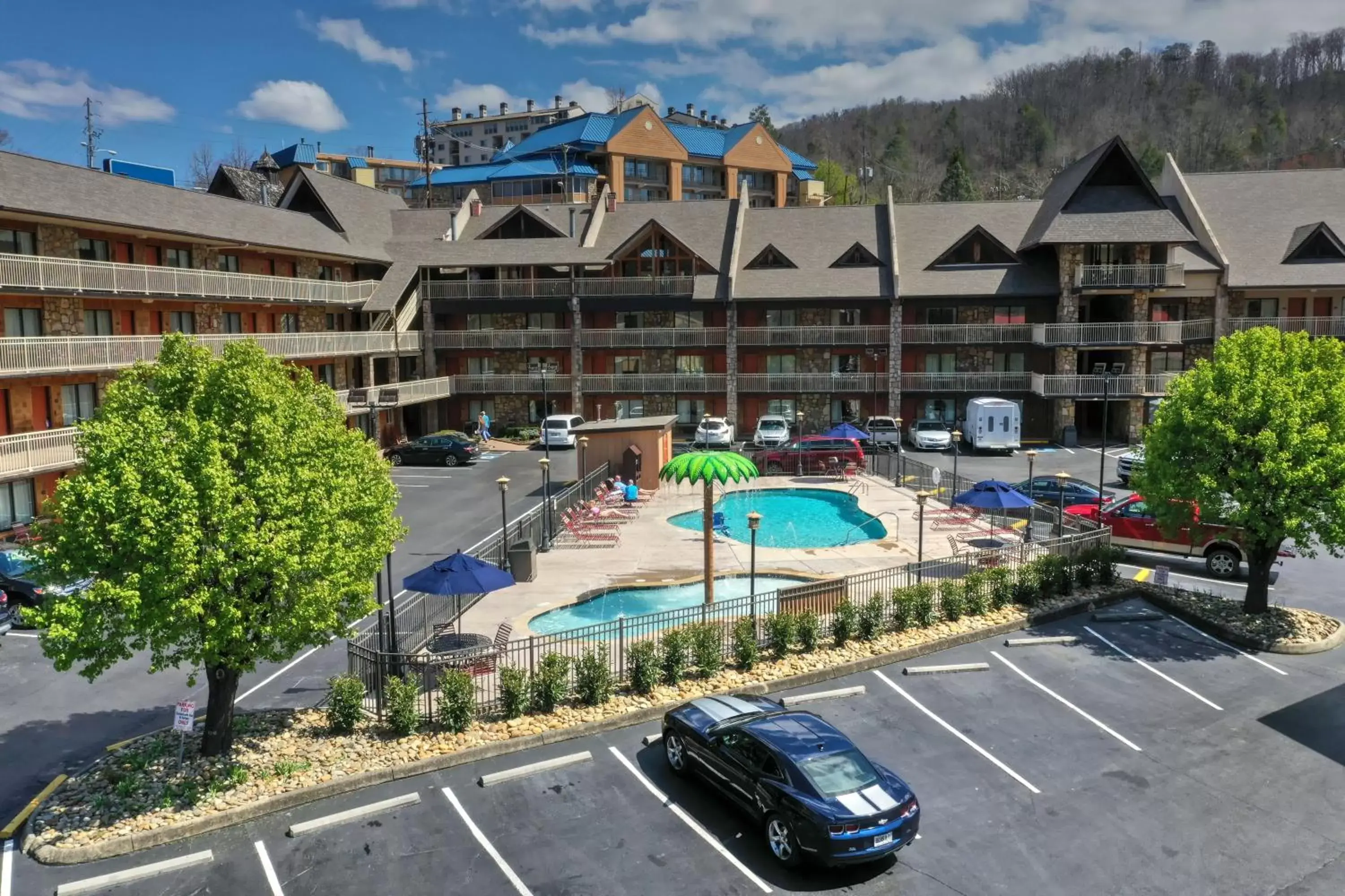 Pool View in Crossroads Inn & Suites