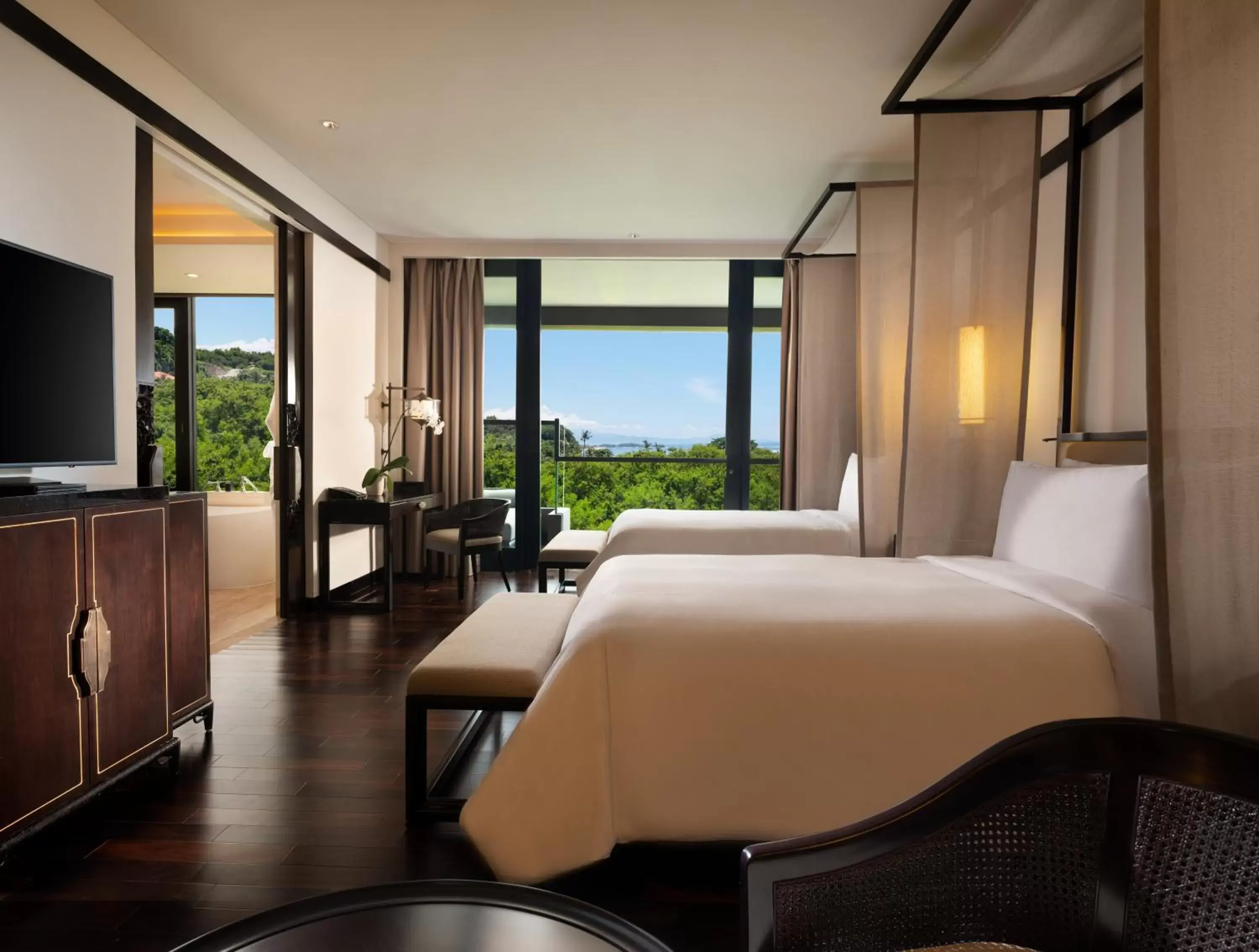 Bed in The Apurva Kempinski Bali