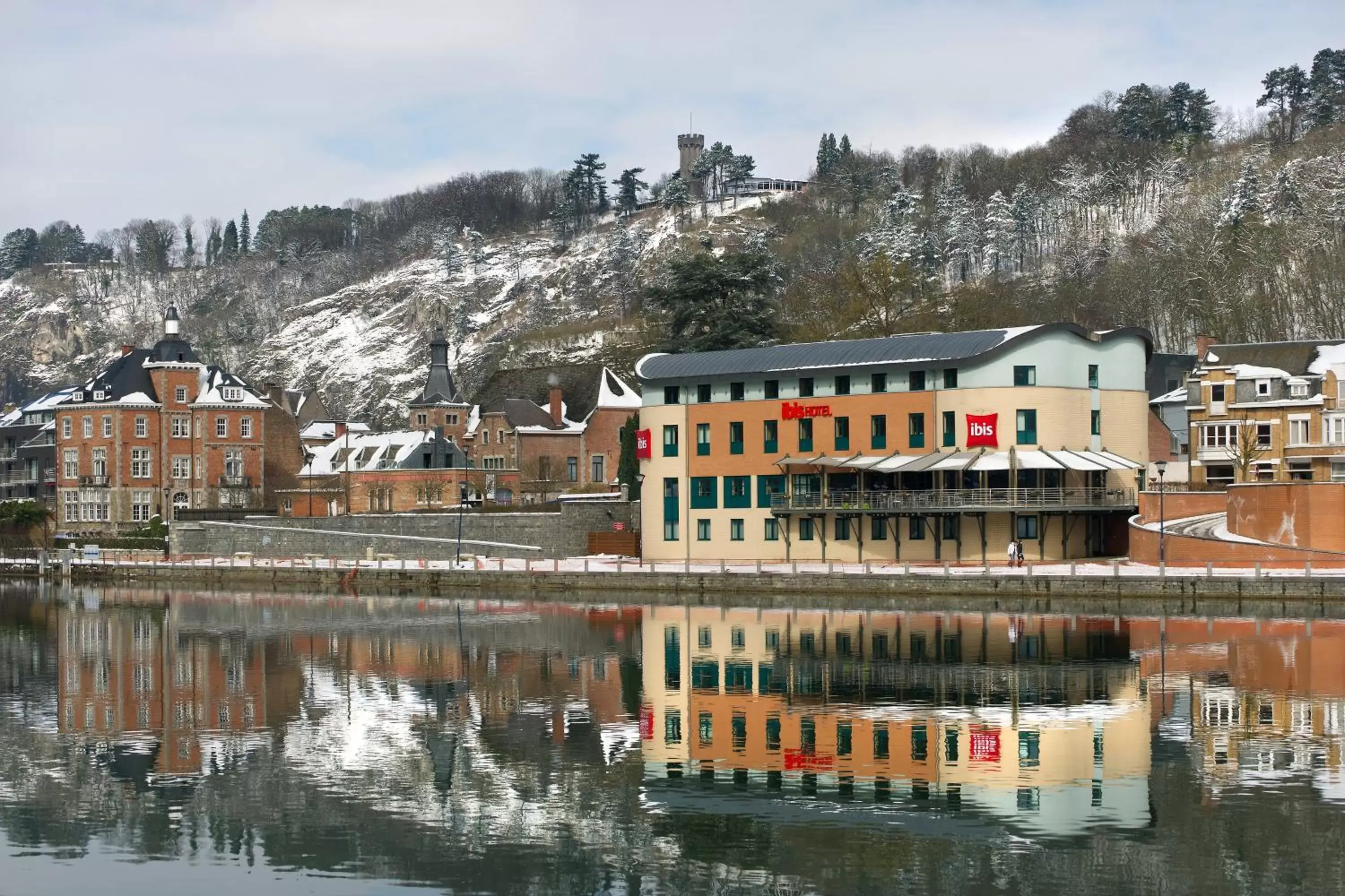 Property building, Winter in ibis Dinant Centre