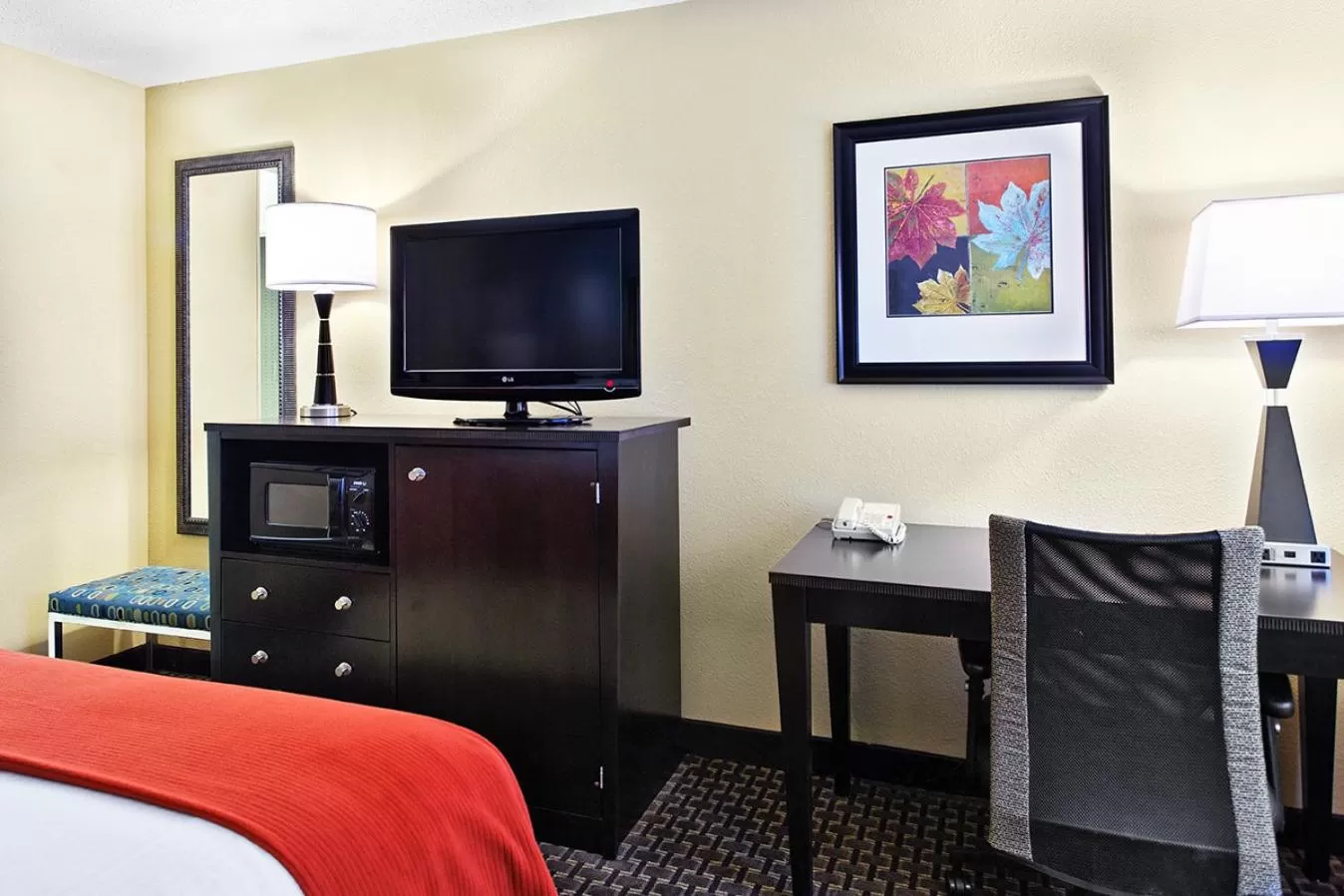Decorative detail, Bed in Holiday Inn Express Hotel Fort Campbell-Oak Grove by IHG