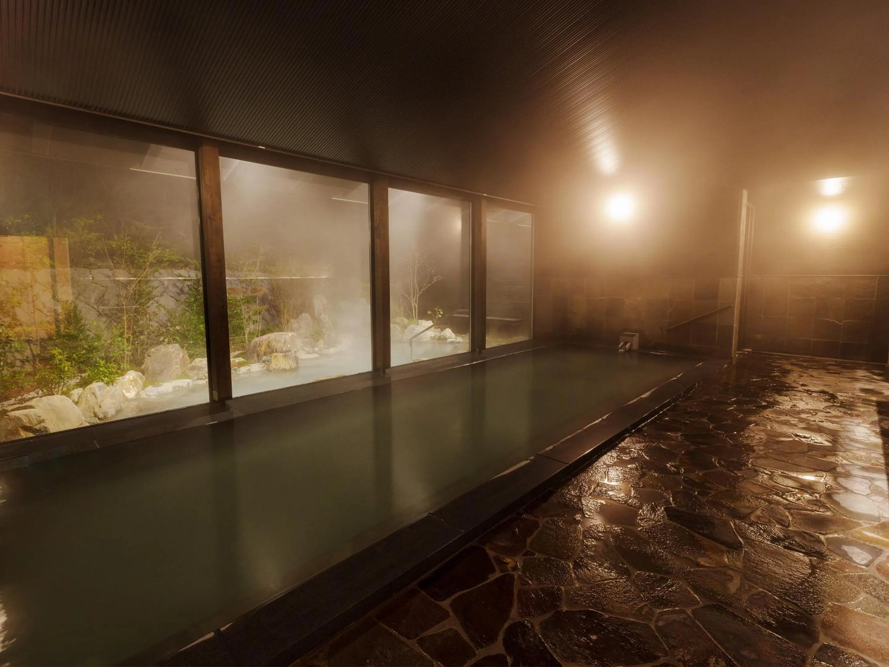 Hot Spring Bath in Unzen Miyazaki Ryokan