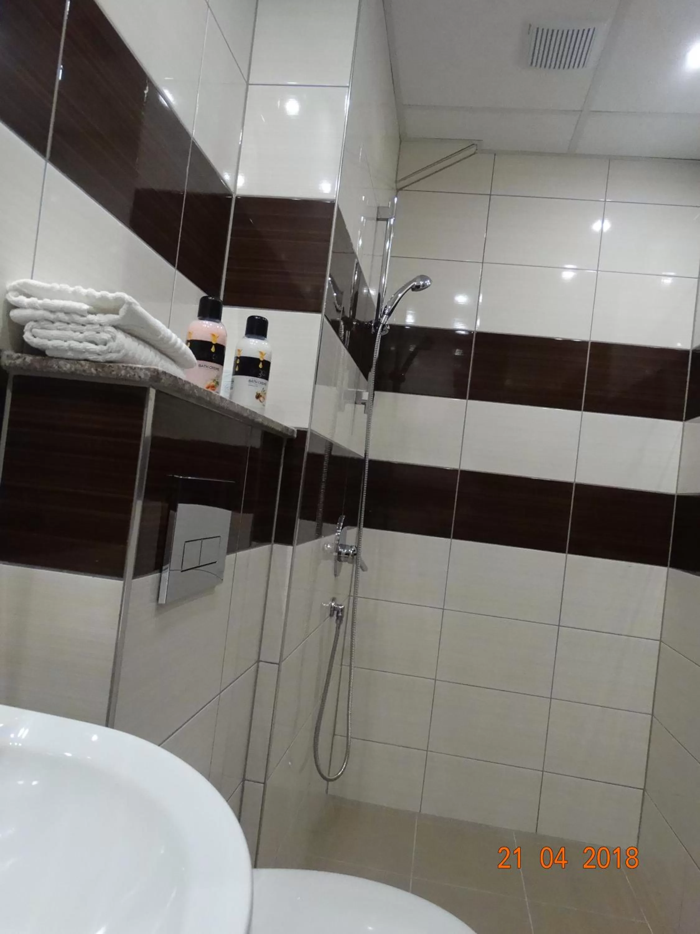 Shower in Hotel Lago Peshtera