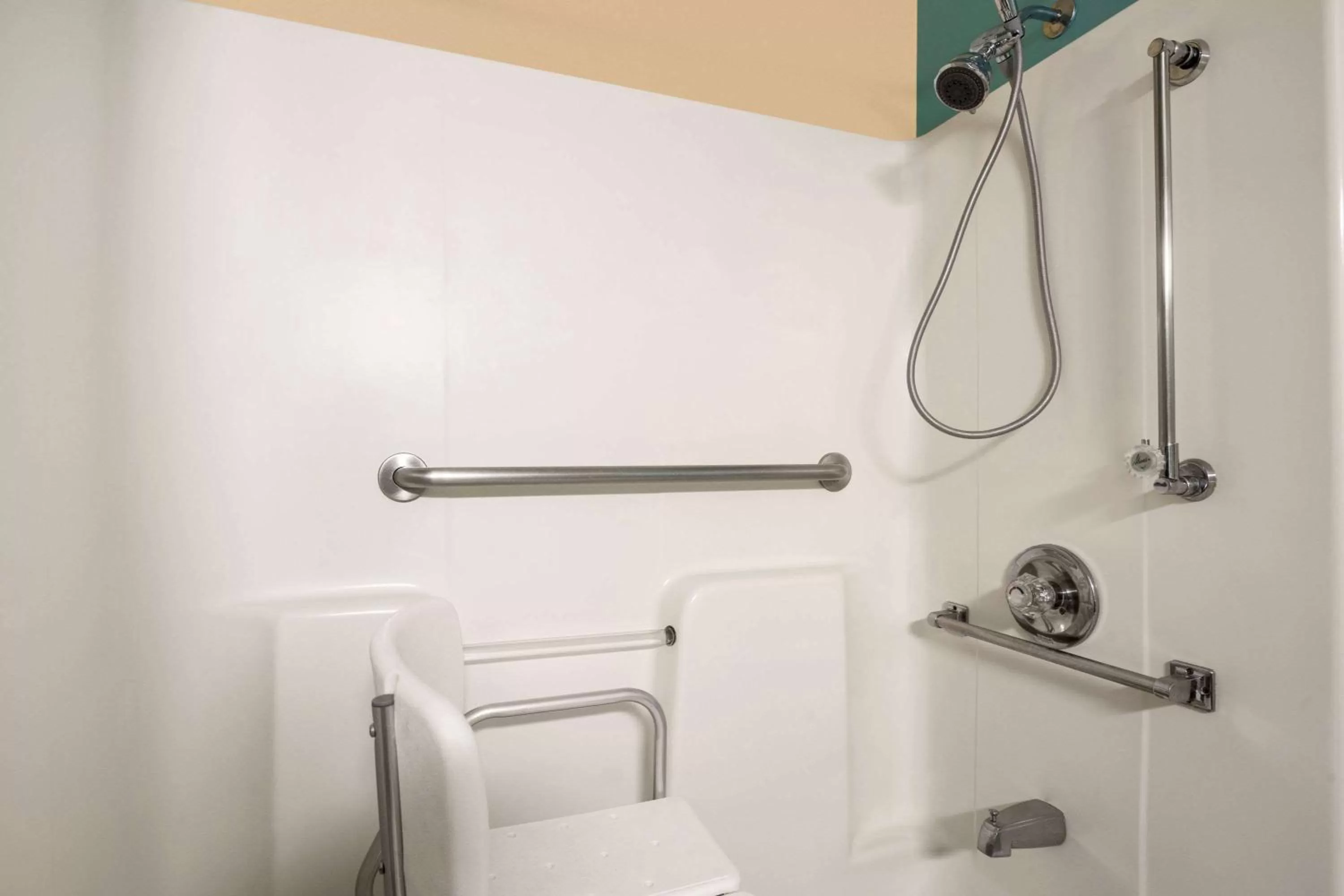 Bathroom in Super 8 by Wyndham East Peoria