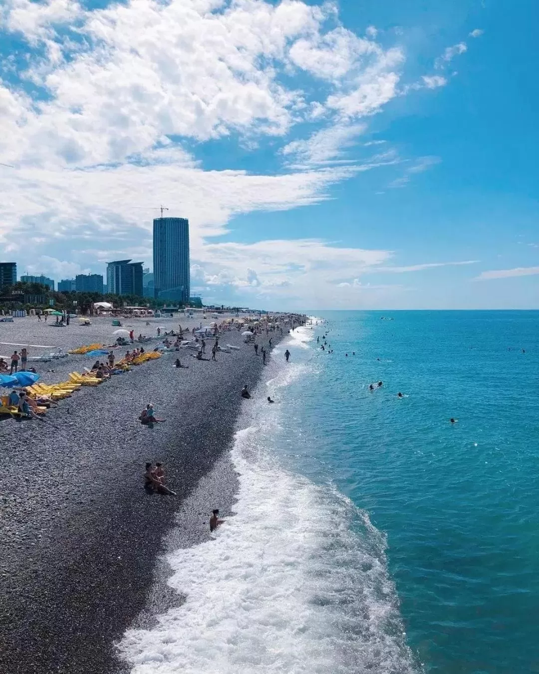 Beach in Orbi City Batumi With Sea View