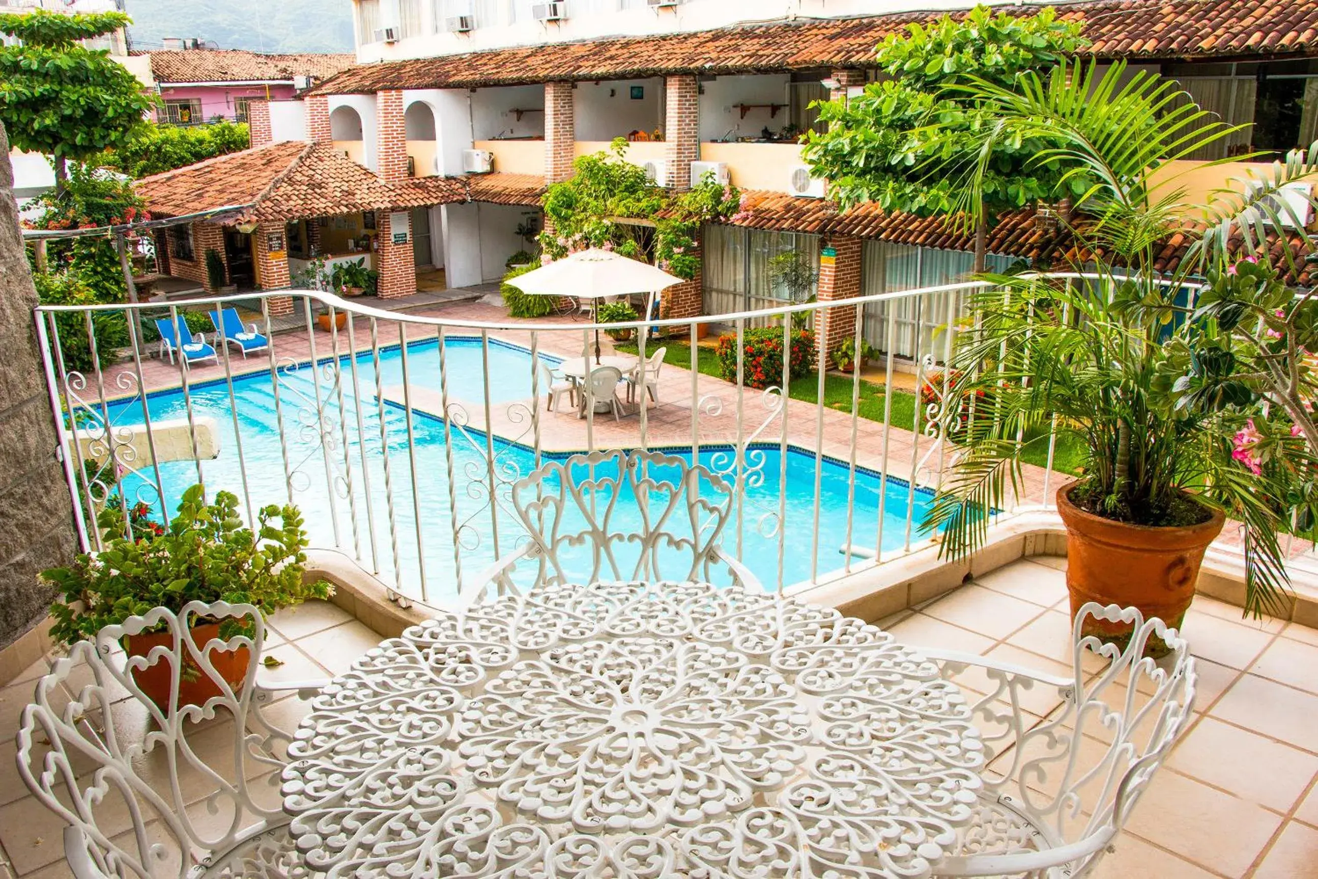 Balcony/Terrace, Swimming Pool in Vallartasol Hotel