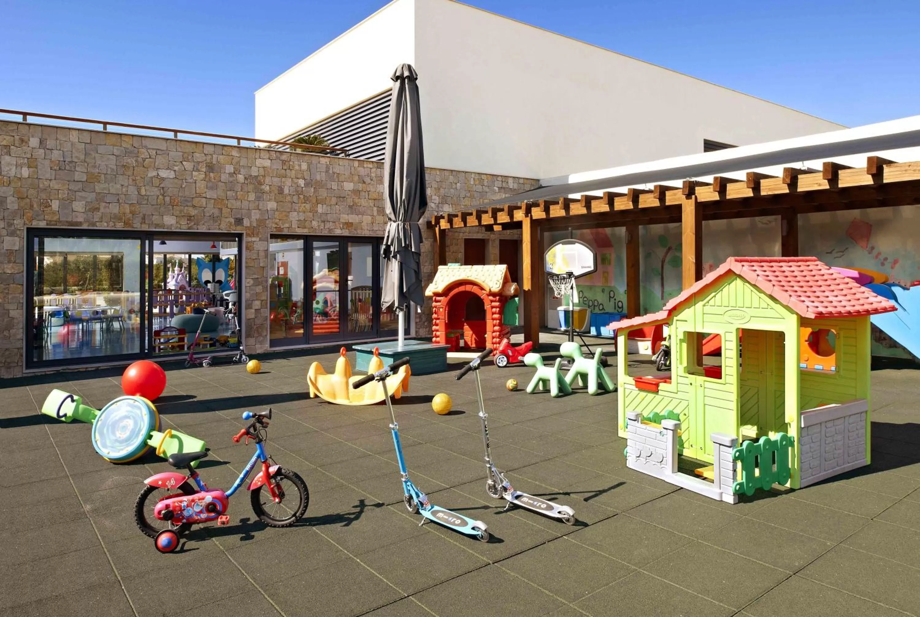 Children play ground in Martinhal Sagres Beach Family Resort Hotel