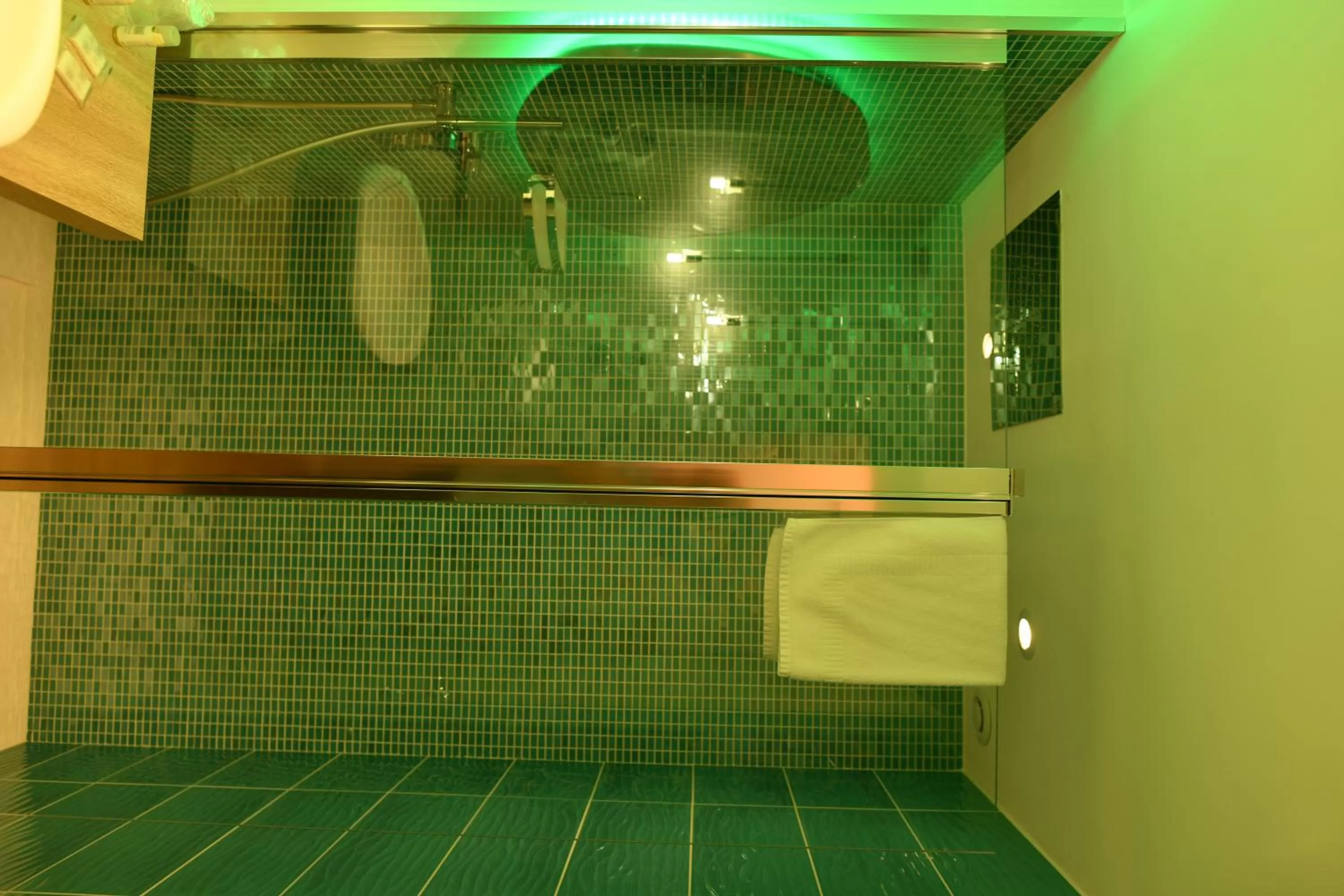 Shower in Hôtel Le Claridge