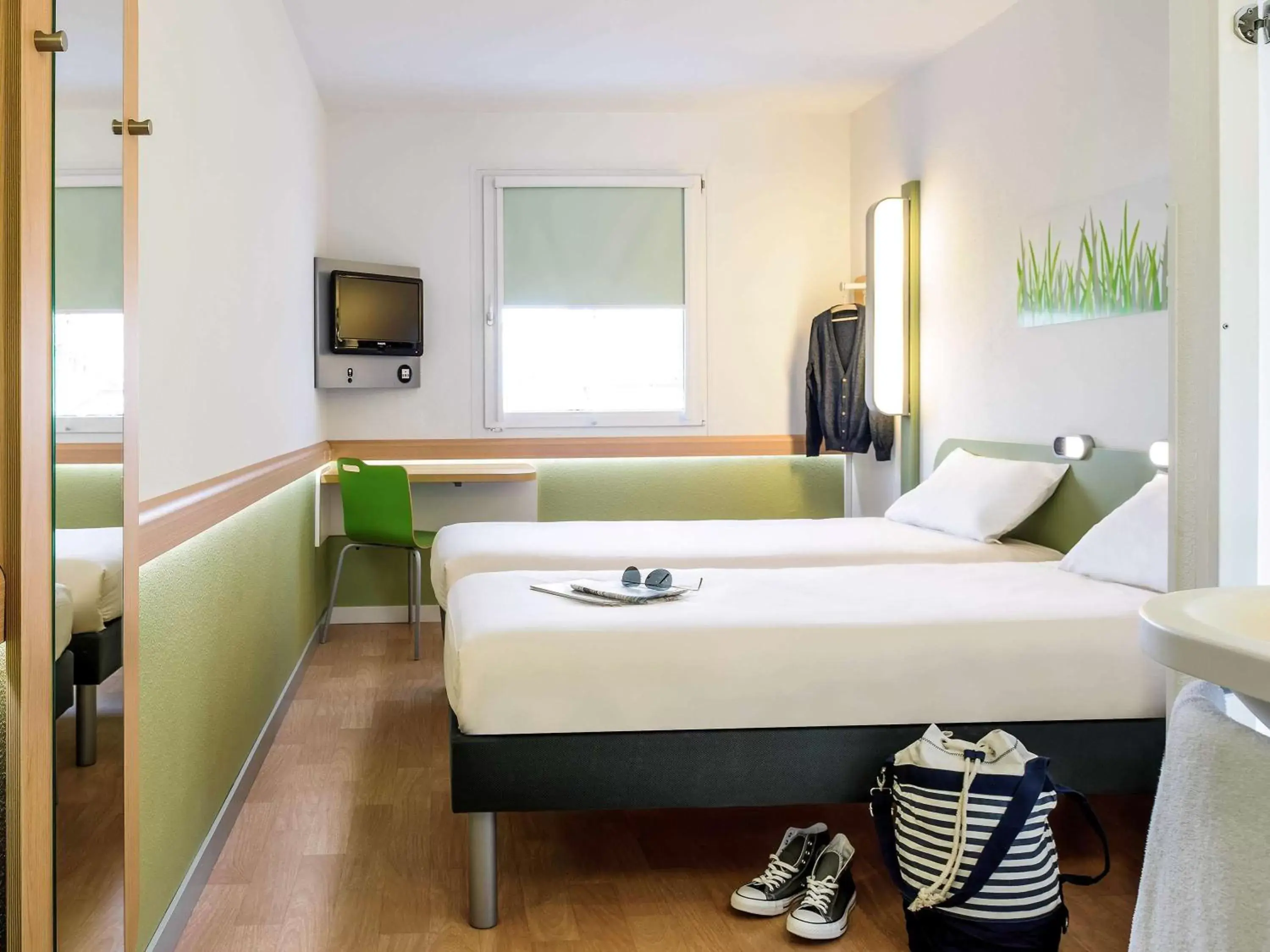 Twin Room in ibis budget Thionville Yutz