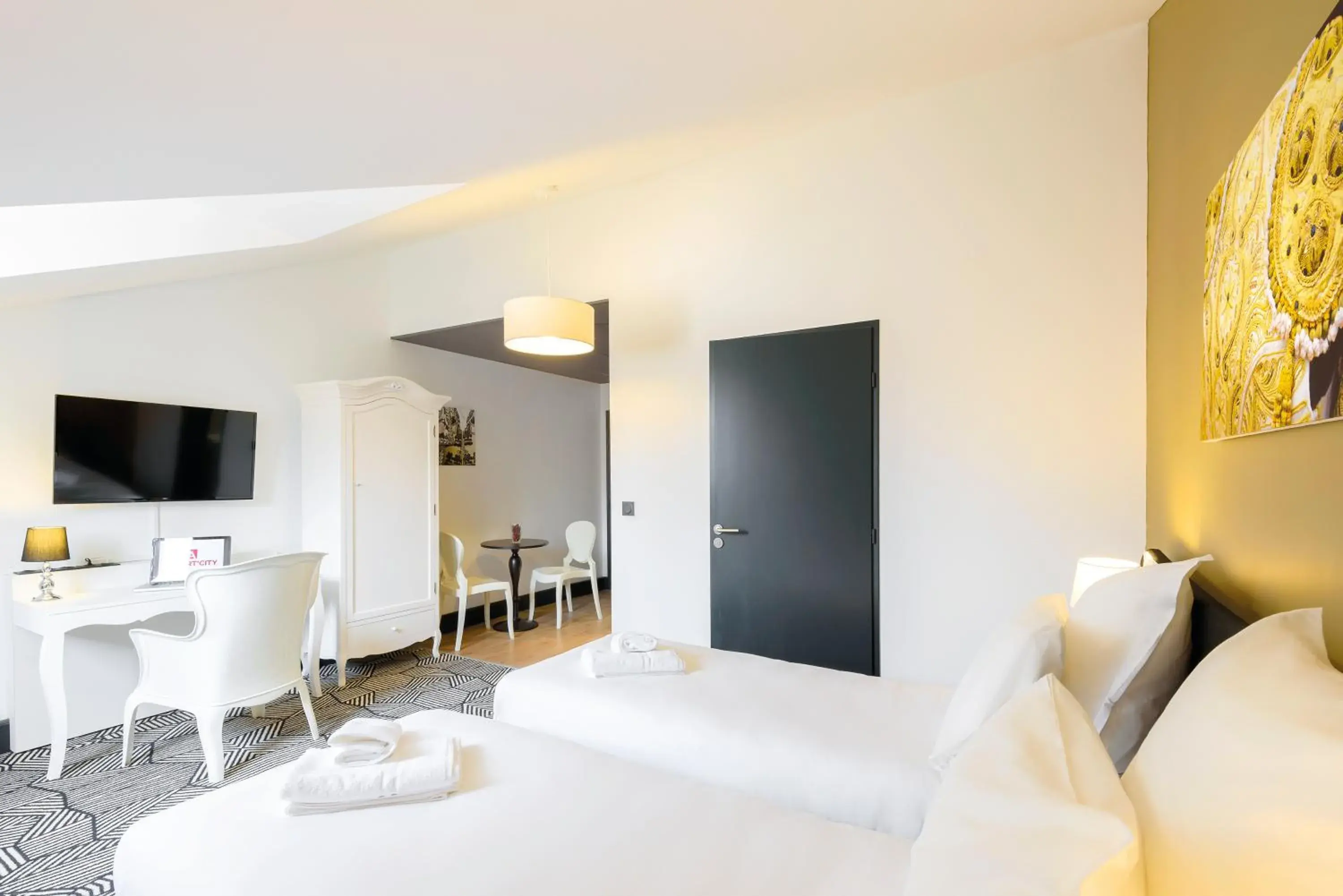 Bed, Room Photo in Appart City Nimes Arenes