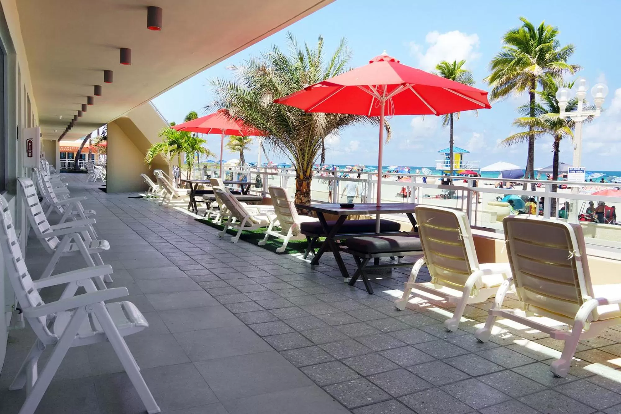 Patio in Diane Oceanfront Suites