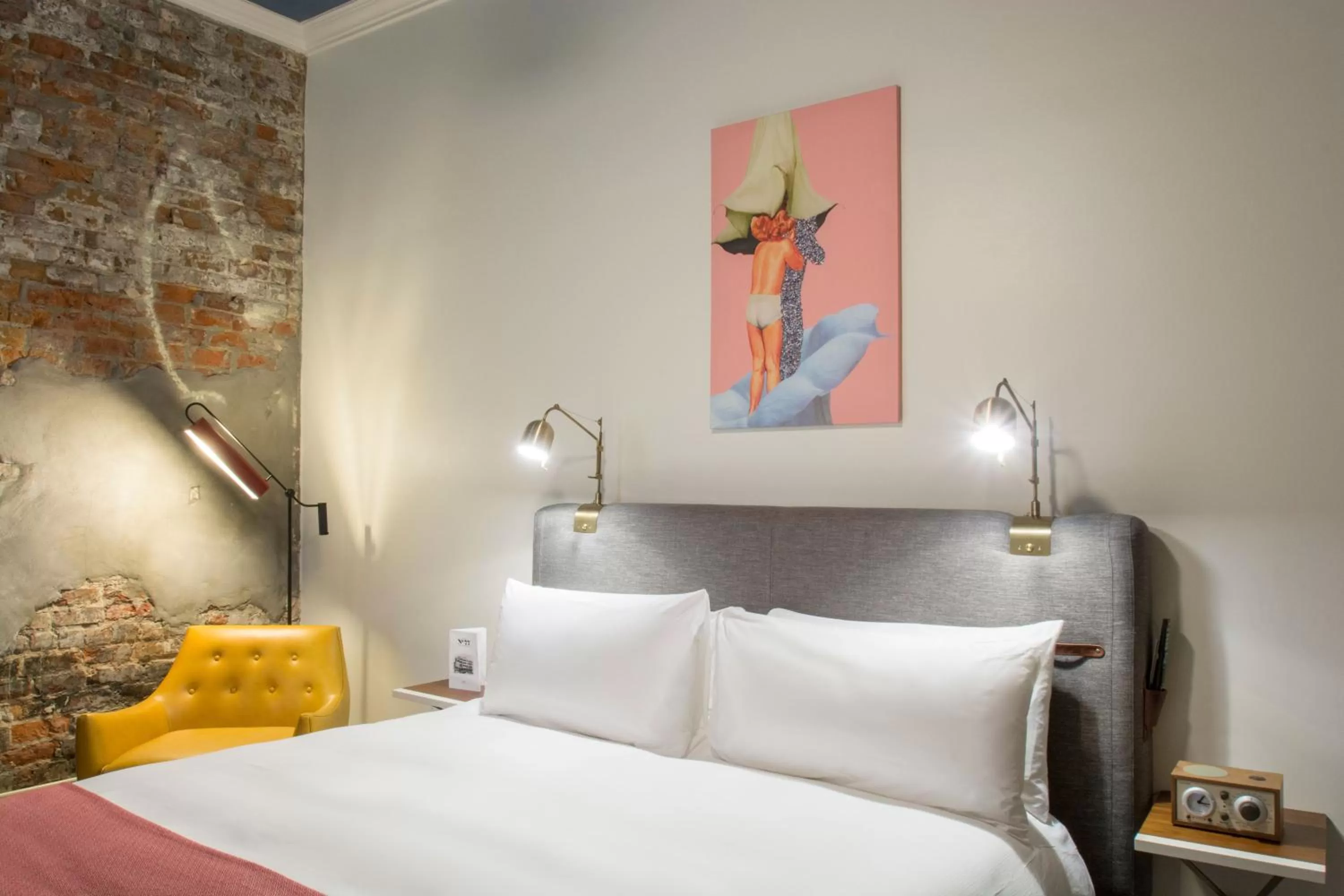 Decorative detail, Bed in The Old No. 77 Hotel & Chandlery