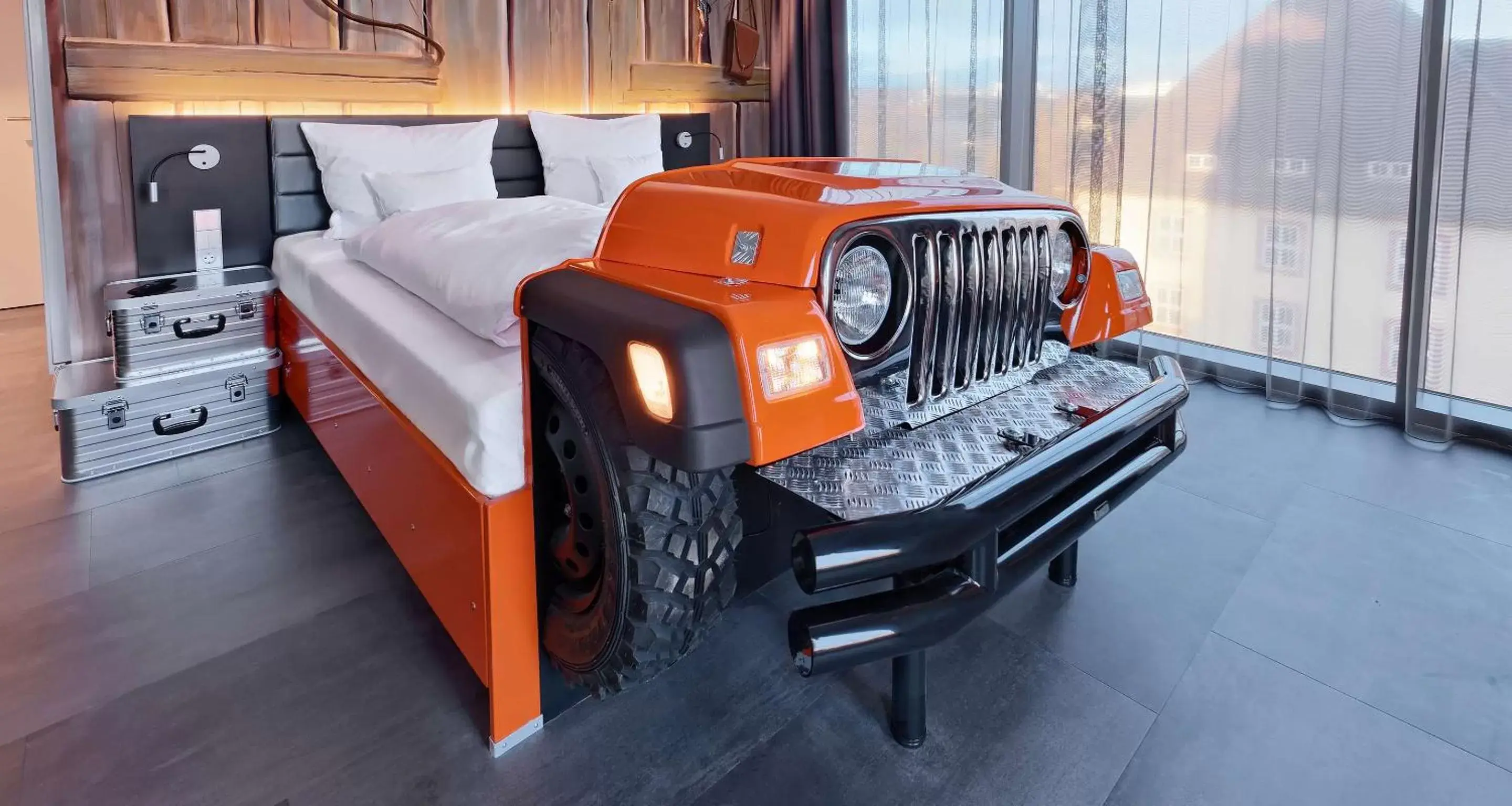 Bedroom in V8 HOTEL Motorworld Region Stuttgart