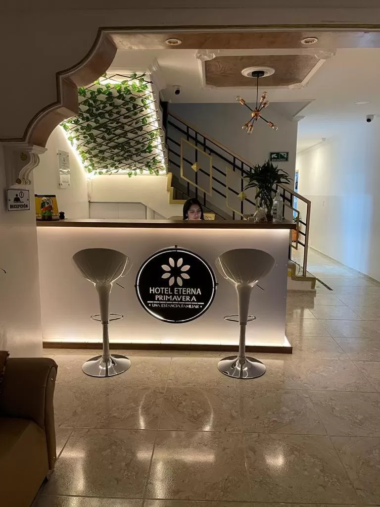Lobby or reception in Hotel Eterna Primavera